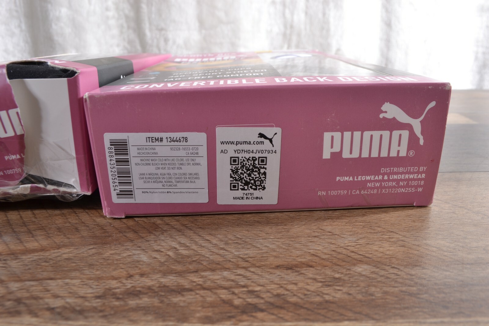 PUMA Performance 2-Pack Seamless Sports Bras Tag-Free S/M/L/XL Moisture Wicking