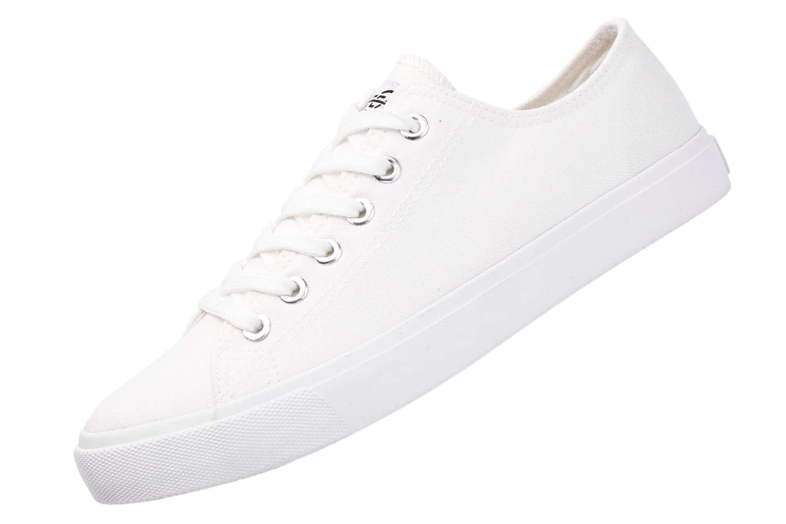 Fear0 Unisex True to Size All White Casual Canvas Sneakers Shoes for Men Size 12