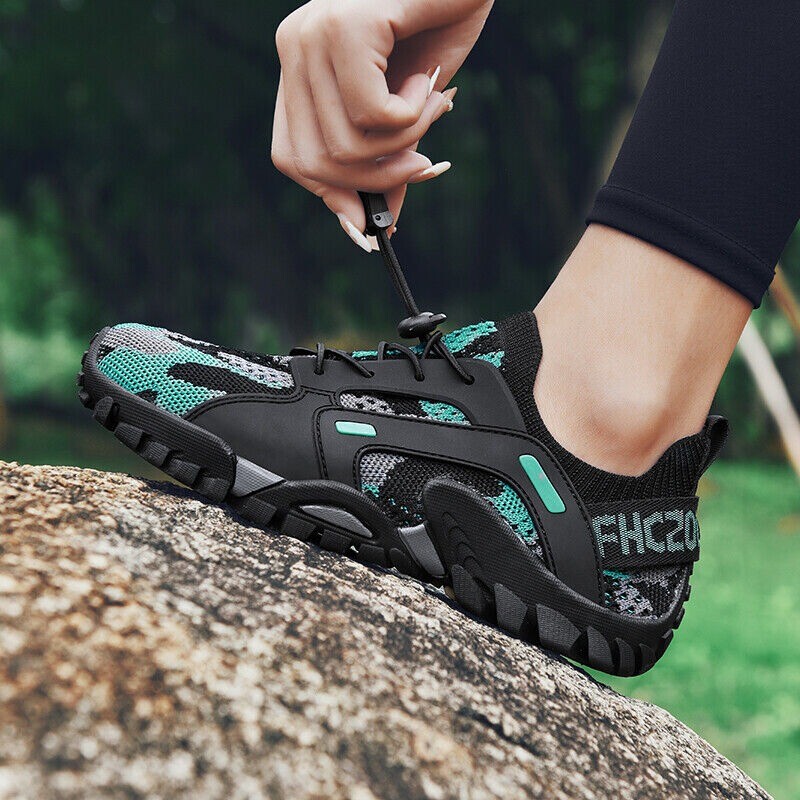 Mens Waterproof Quick Dry Athletic Non-slip Hiking Sports Shoes Outdoor Sneakers