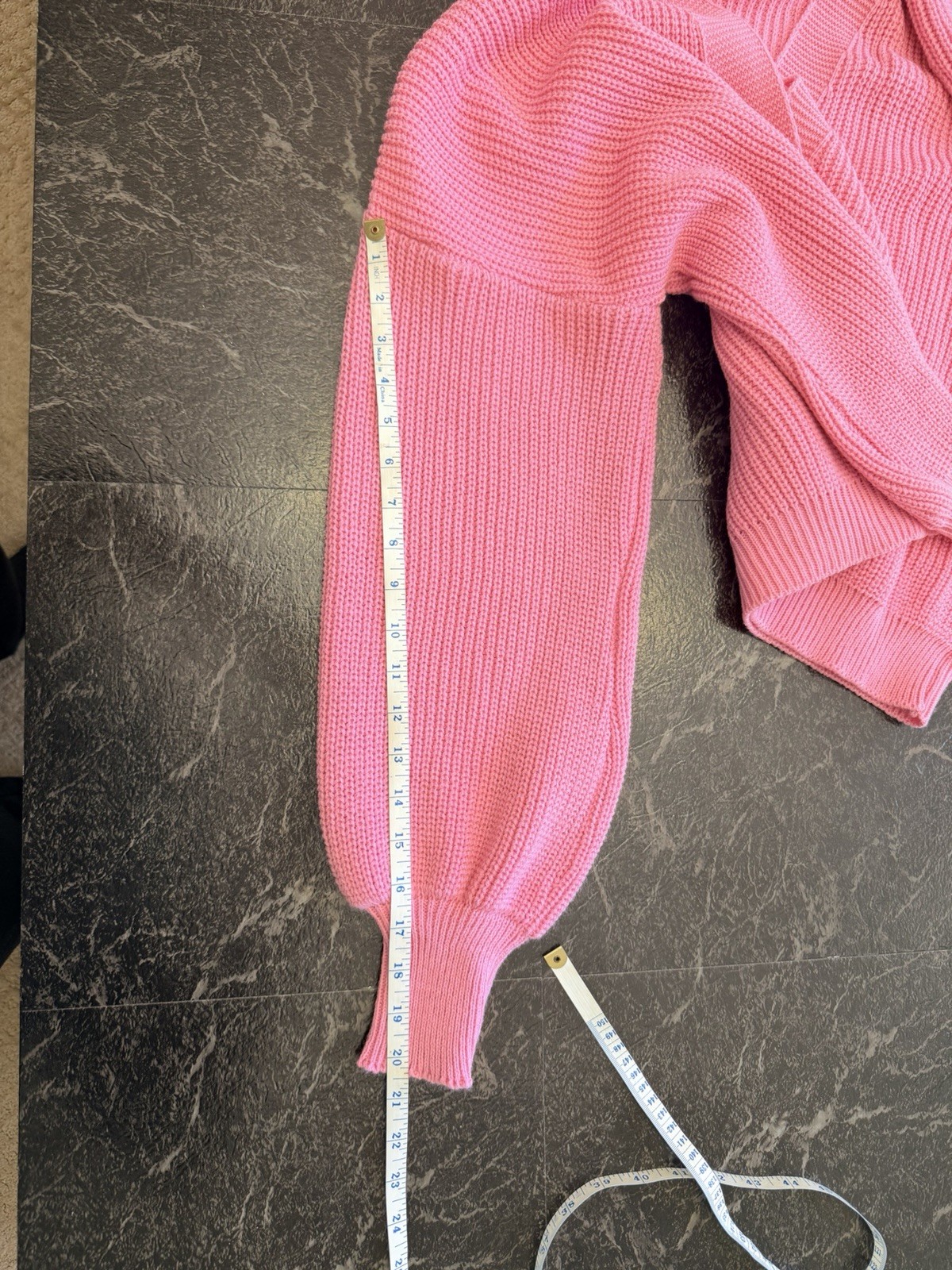 Boohoo Knit Pink Button Down Front Cardigan Women Large