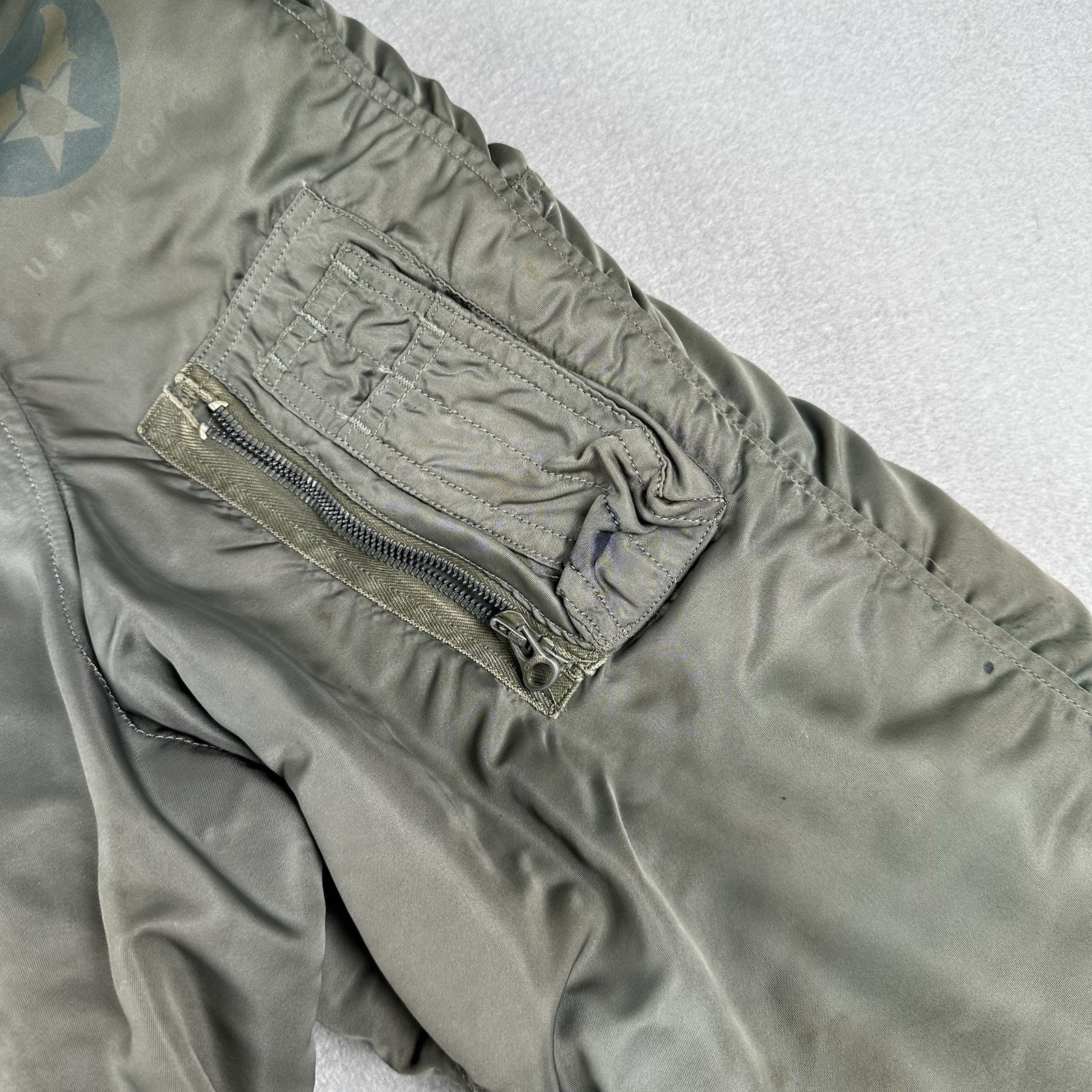 Vintage 50s US Air Force N-3B Snorkel Parka Large Green Fur Military Jacket