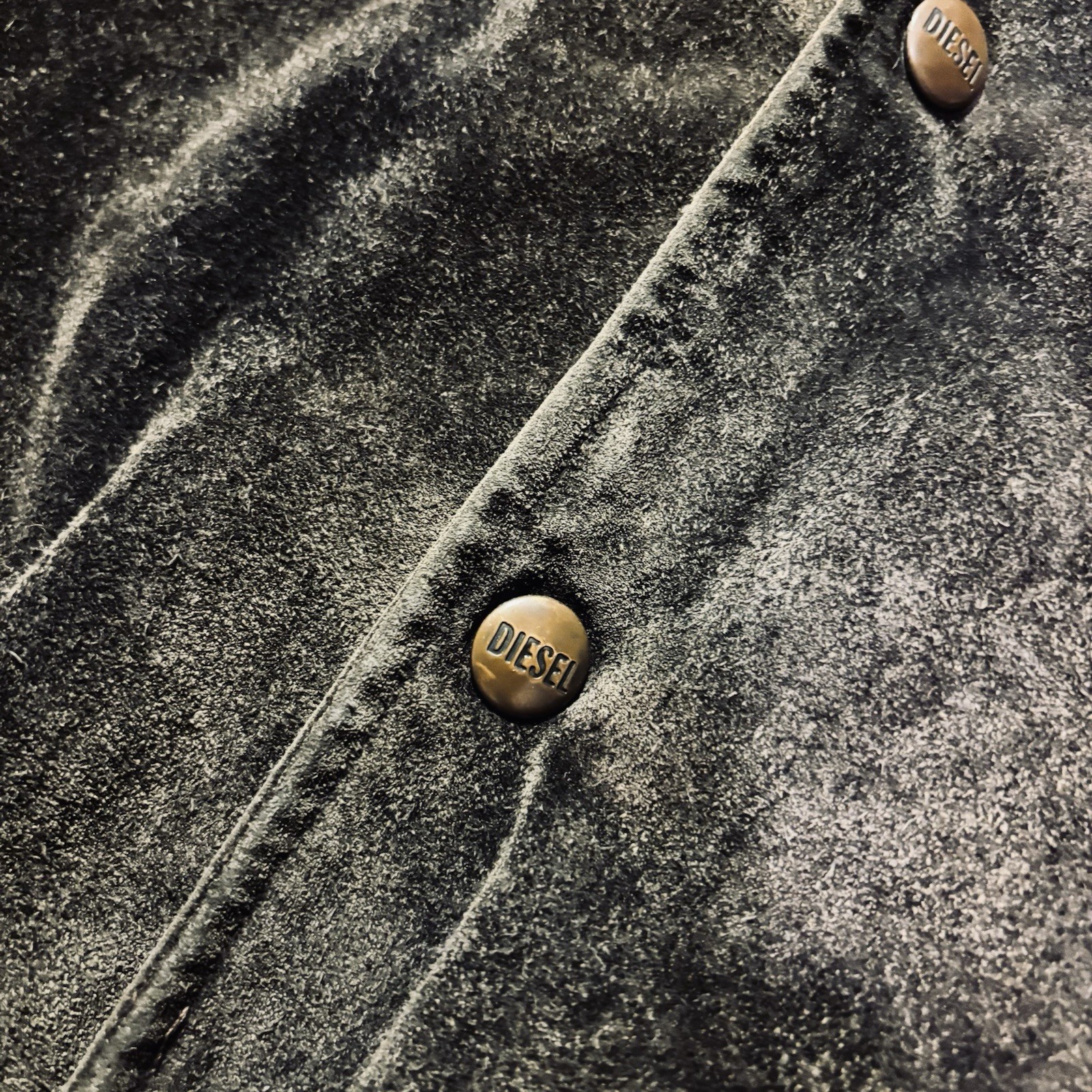 Diesel Suede Bomber Jacket Old German Size L Excellent Condition