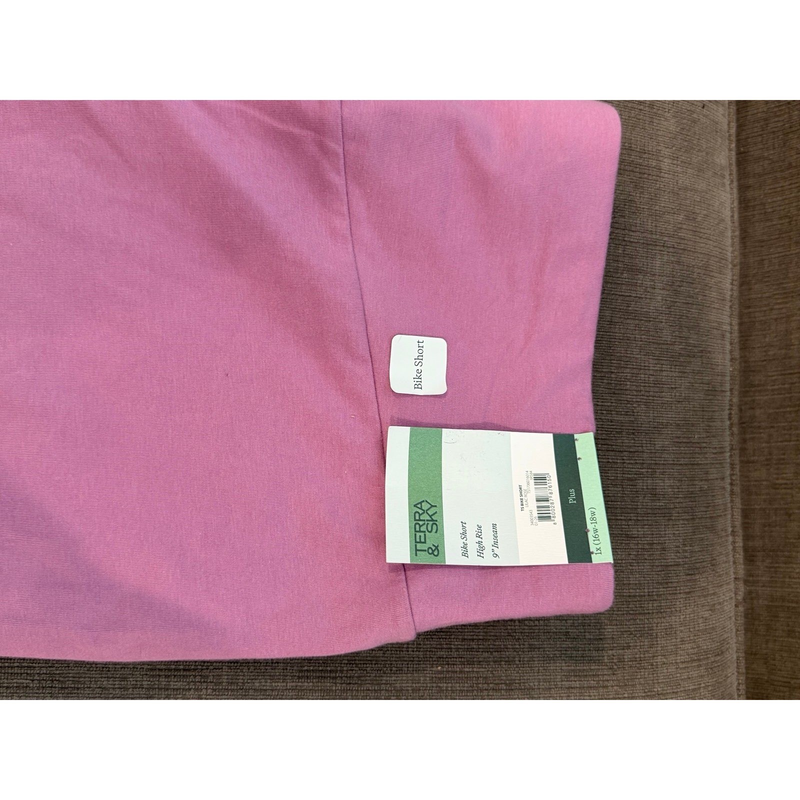 Terra & Sky Women’s Plus Size Bike Shorts, Size 1XL COTTON