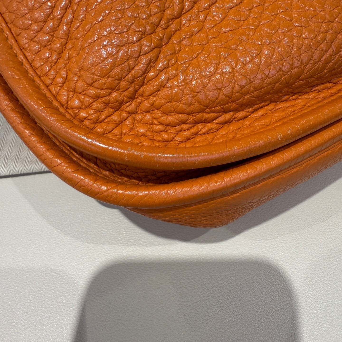 Hermes Pre-Owned Authentic Luxury Handbag Orange 29*30*8cm Silver