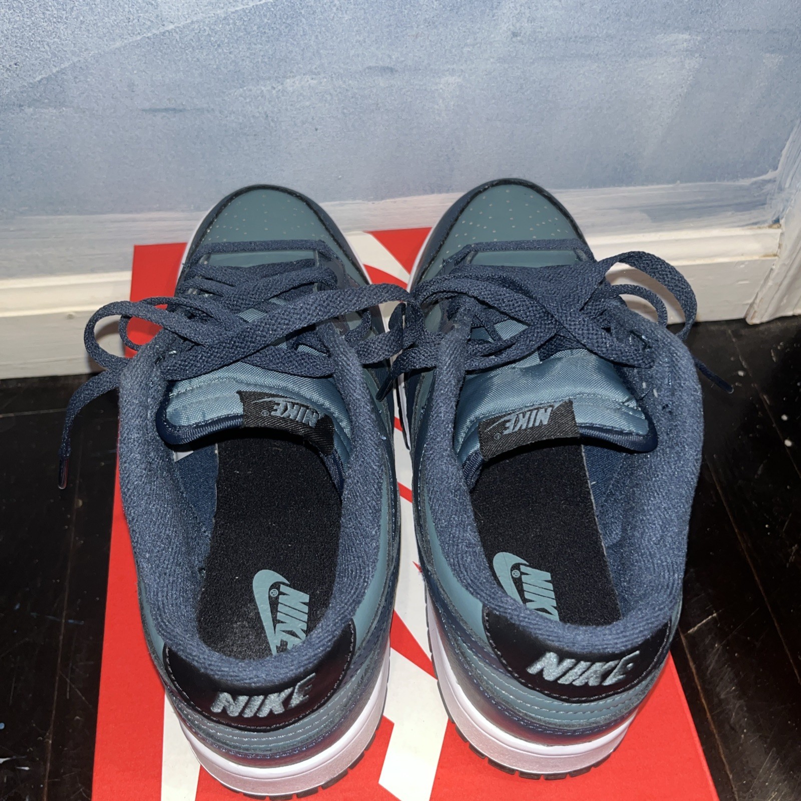 Nike Dunk Low Retro Prm Mineral Slate/armory Navy Sz 10.5