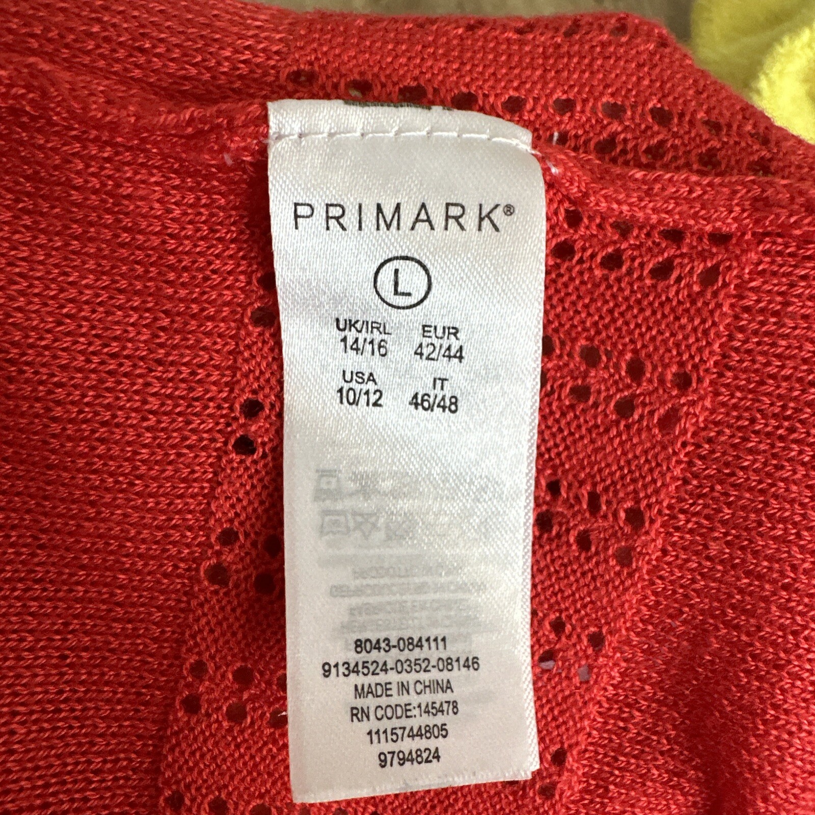 RED CROP CARDIGAN SHRUG KNIT JACKET ANY SEASON ANY OCCASION SZ L 16