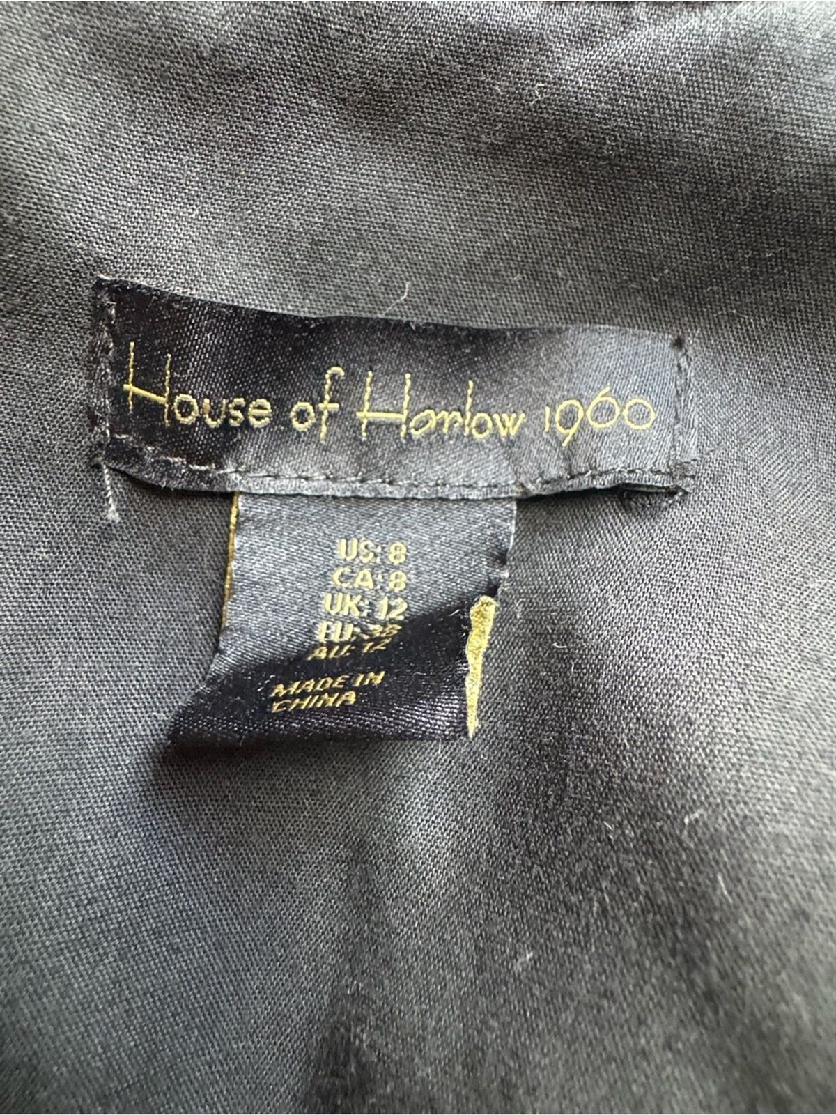 Size 8 House of Harlow 1960 black dress