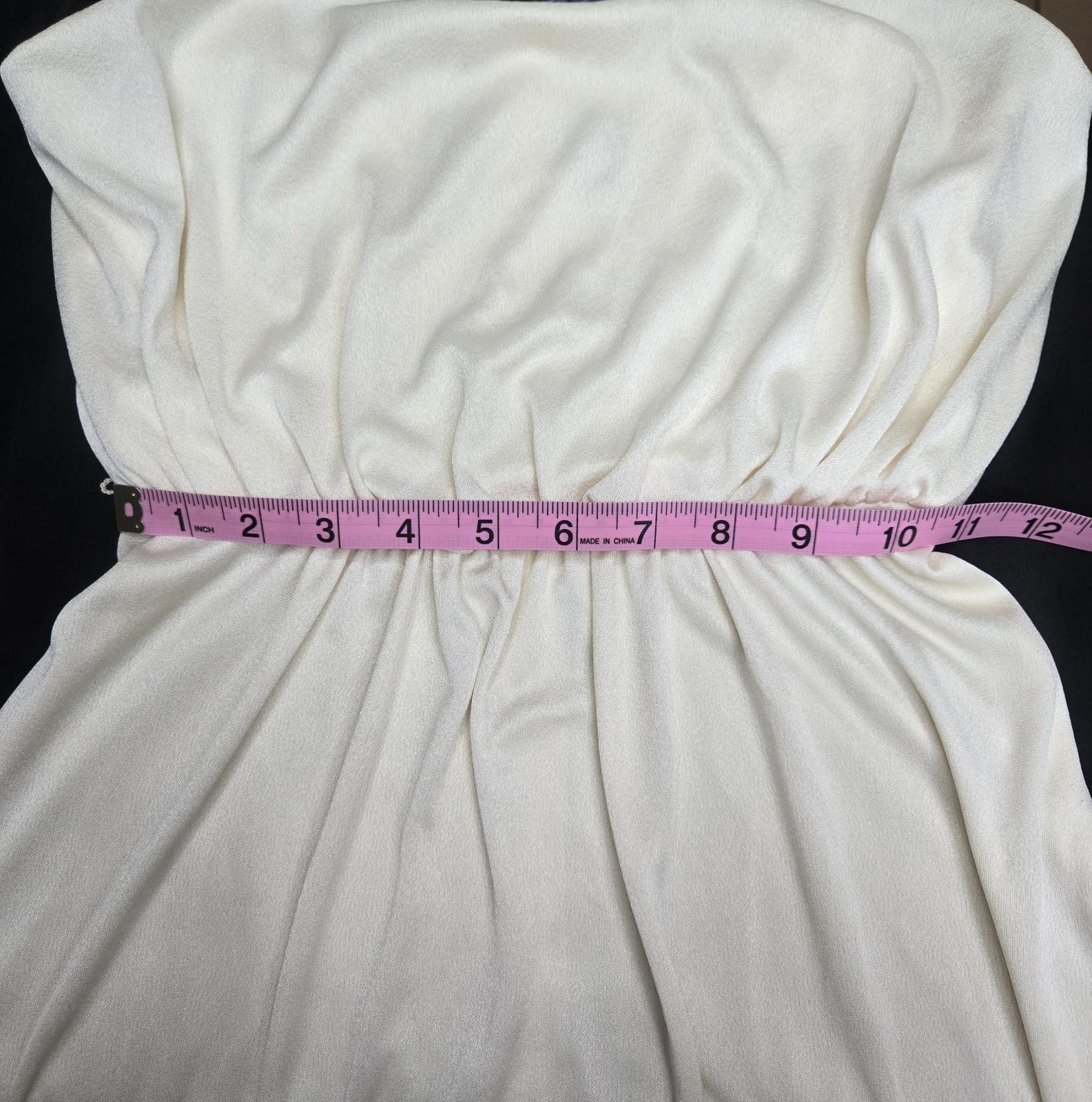 Vintage Climax David Howard Dress Cream White 70s 80s Disco Maxi Gown Goddess M
