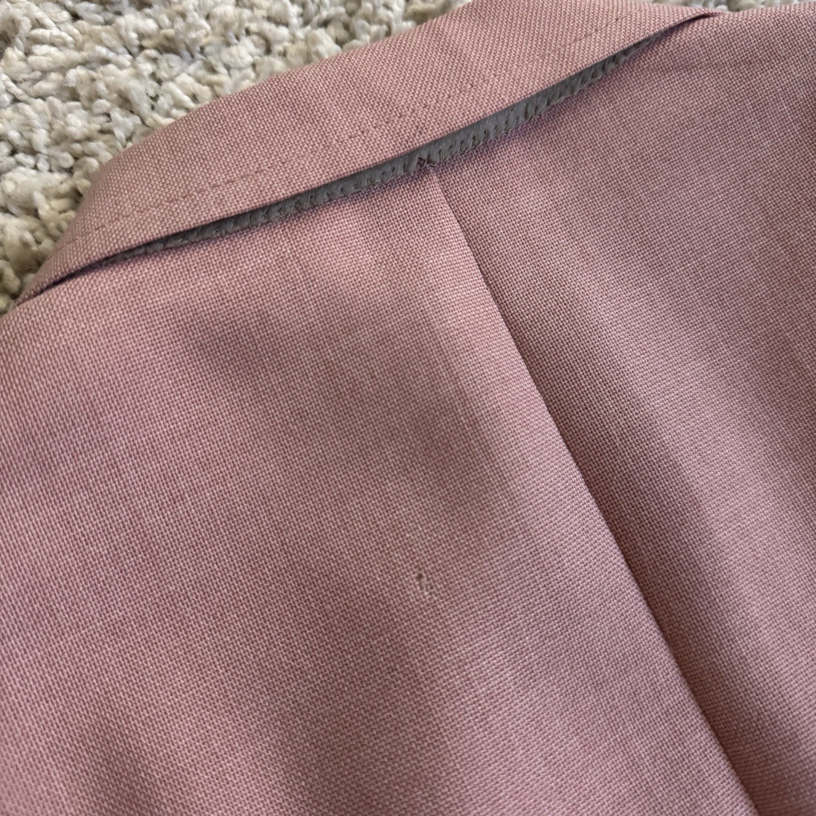 Vintage 60s 70s Mauve Pink Hopsack Summer Blazer 42R Palm Beach Jacket Sportcoat