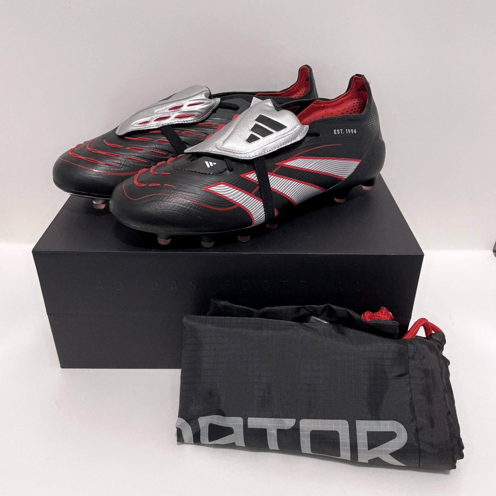 adidas Predator Elite BSR Folding Tongue Artificial Turf Cleats HQ2275 Black