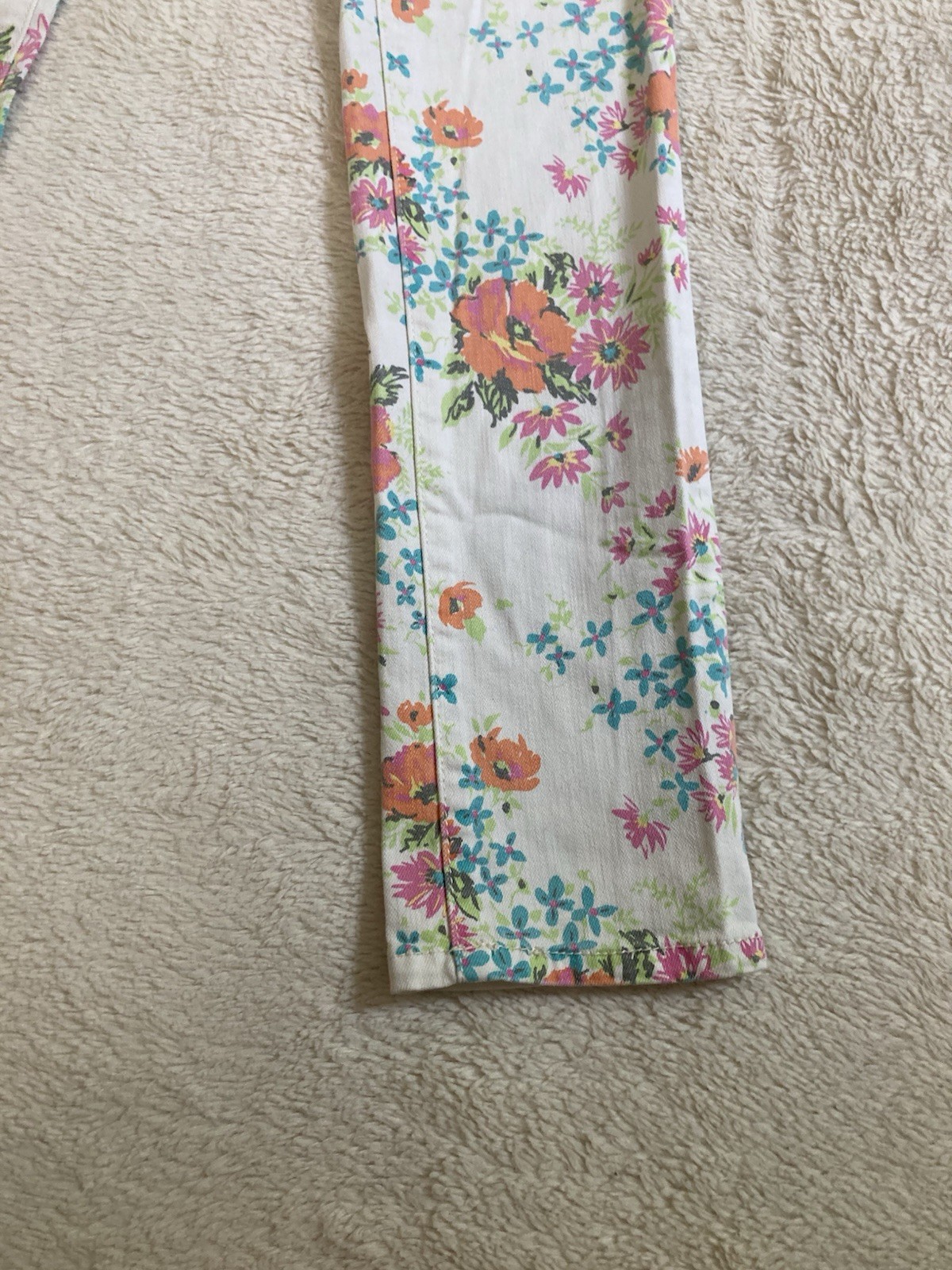 Aéropostale Y2K Floral Skinny Denim Ashley Jeans White Women’s 5-Pocket Reg