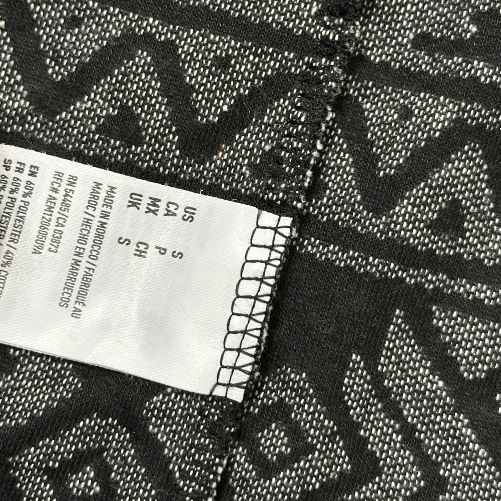 American Eagle Cardigan Womens S Black White Aztec Tribal Open Front Knit Top