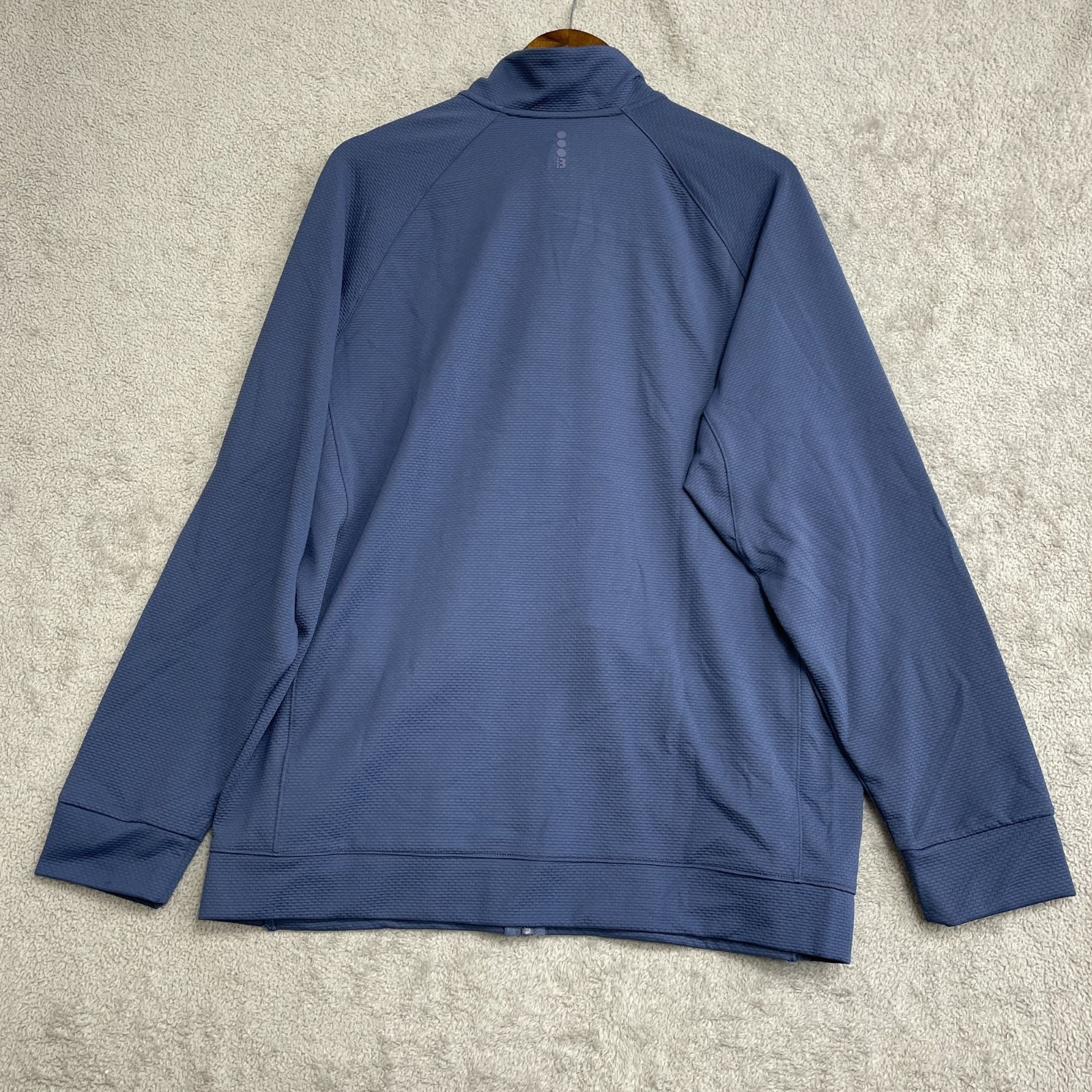 NEW Bench Men’s L Blue Full-Zip Mock neck Quick Dry Sweatshirt