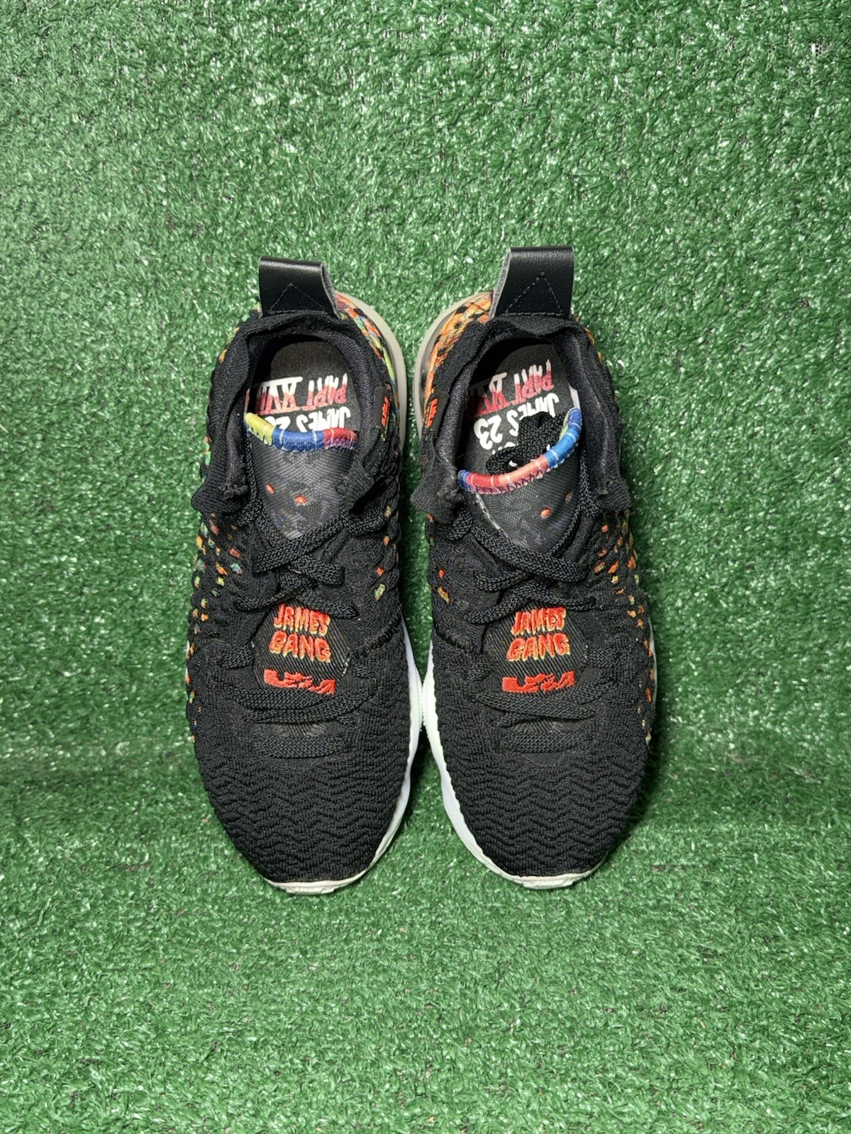 Nike LeBron 17 GS James Gang Multicolor Basketball Shoes Youth Size 4Y BQ5594-00