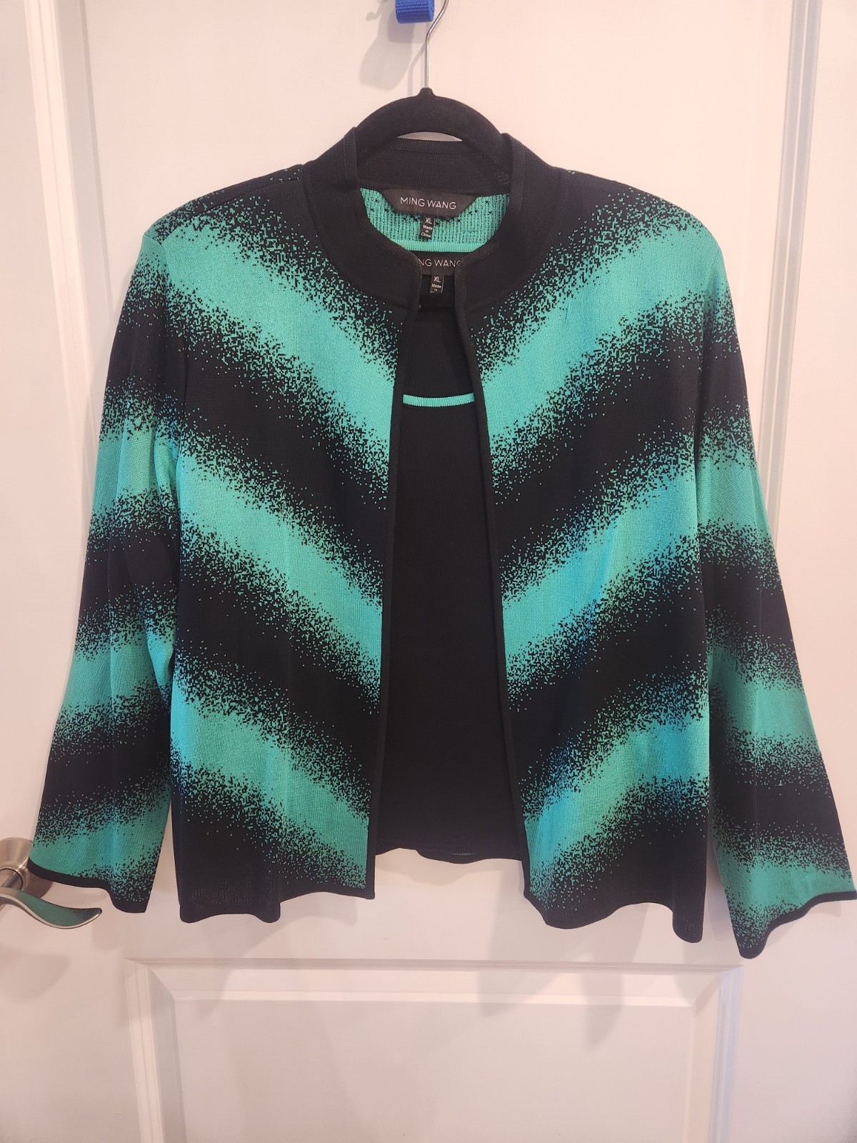 Ming Wang Knit Cardigan & Sweater Twin Set XL