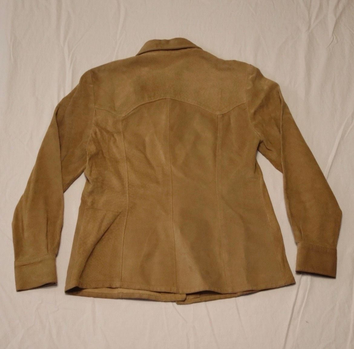 Double D Ranch Genuine Suede Leather Western Shirt Jacket