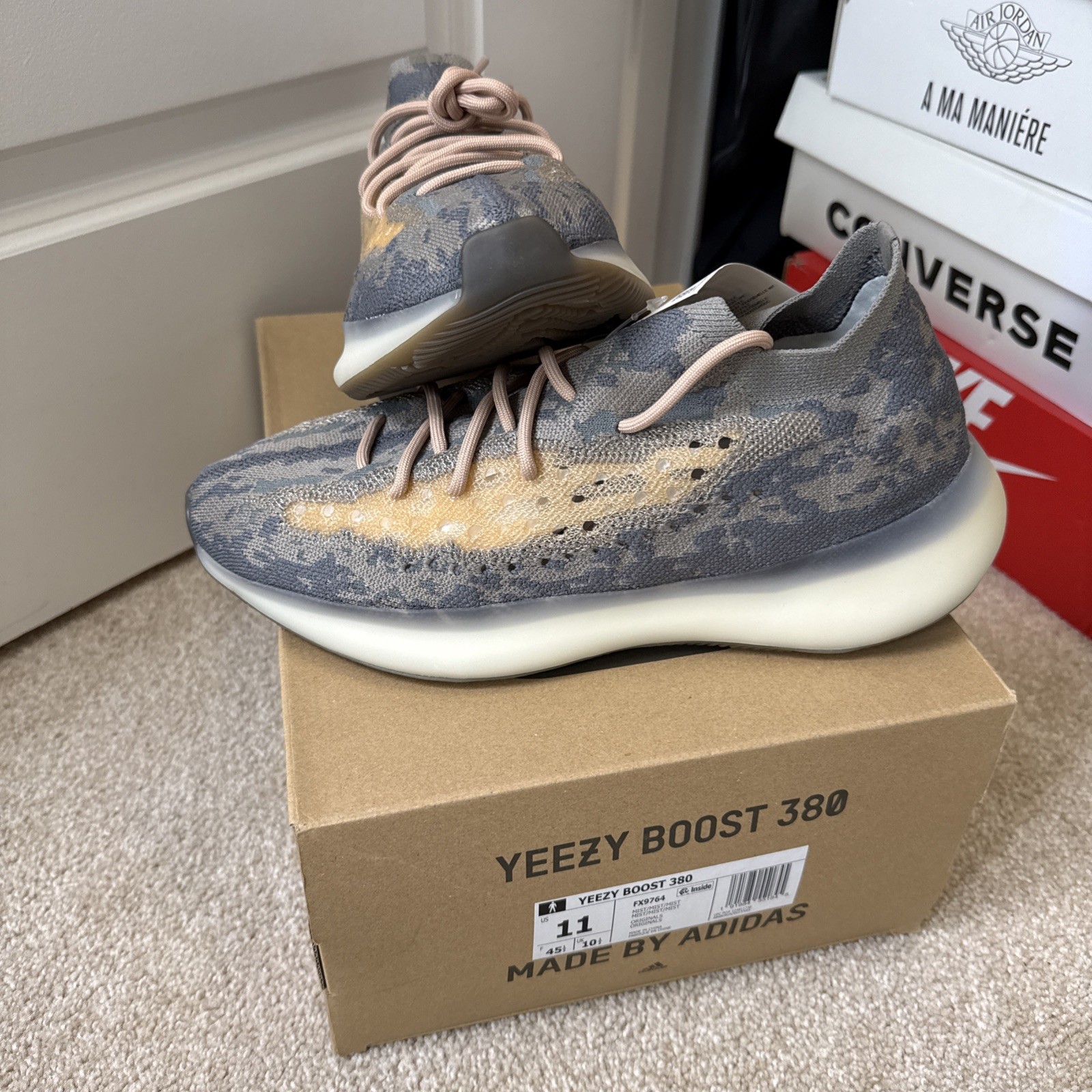 Adidas Yeezy Boost 380 Mist Non-Reflective SIZE 11 DS FX9764