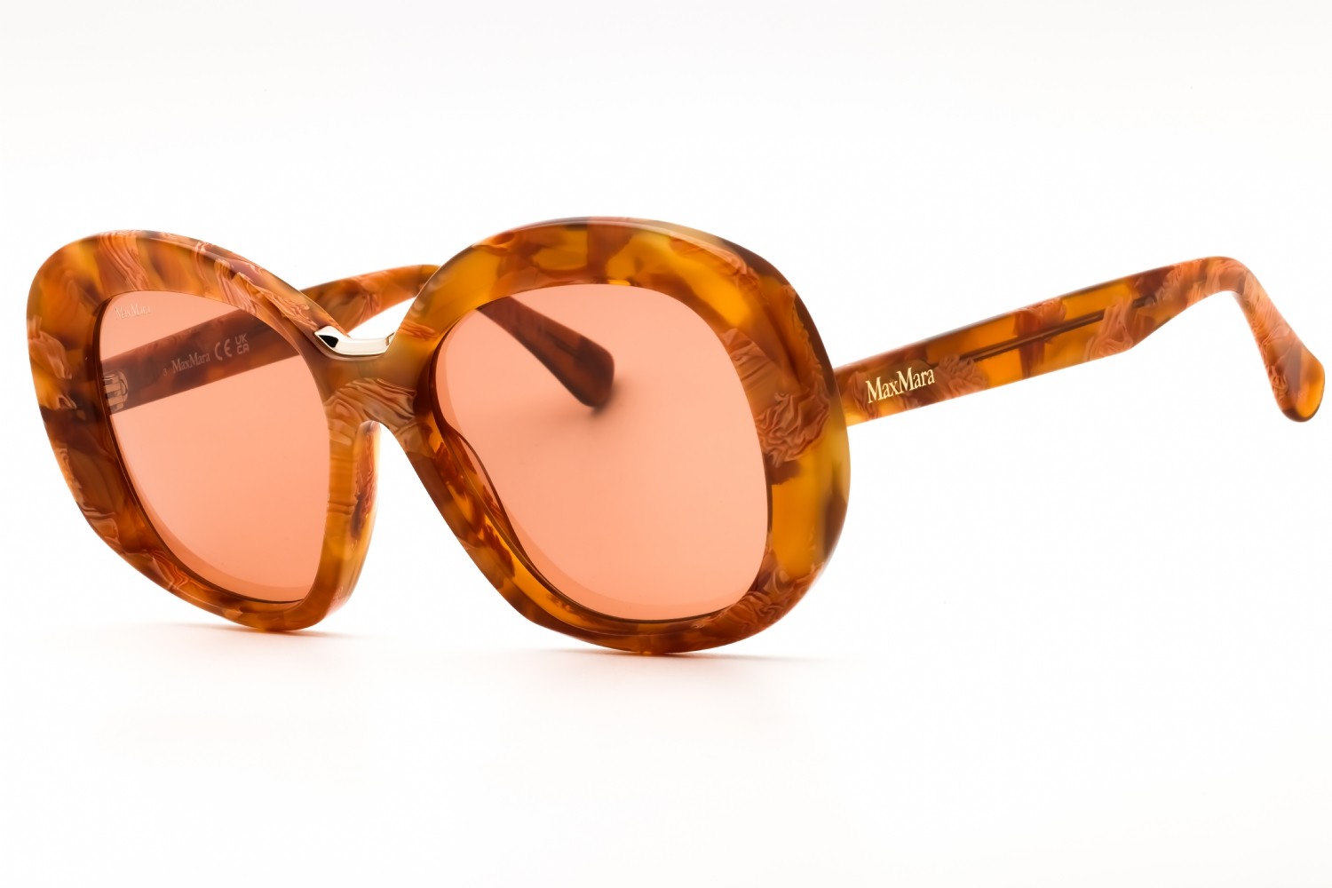 MAX MARA MM0087-56E-55 Sunglasses Frame Size 55mm 140mm 16mm HAVANA Women