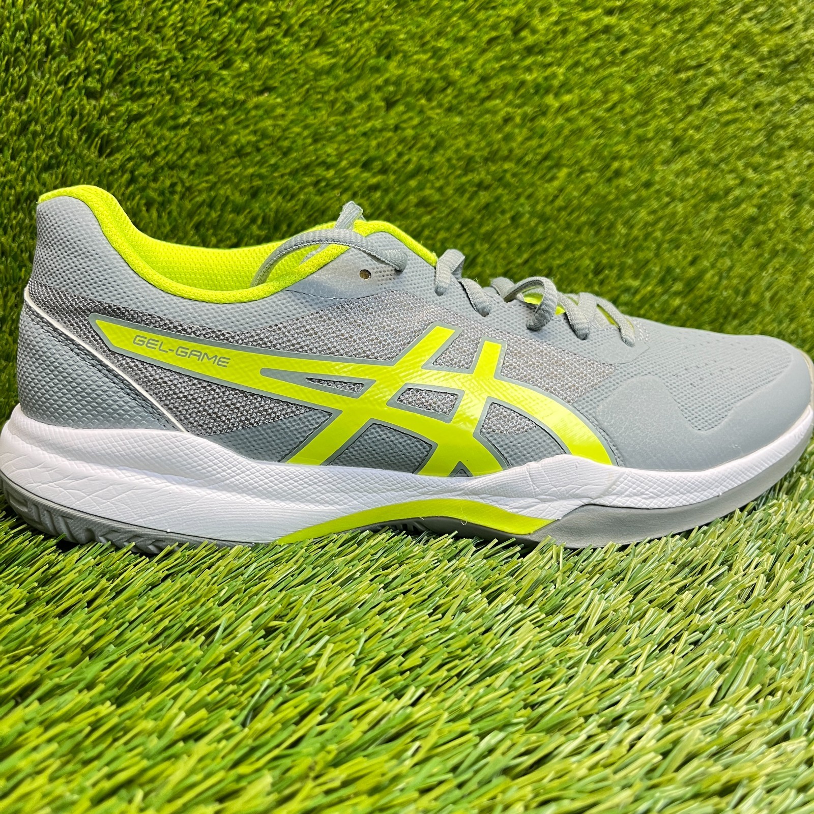 Asics Gel Game 7 Womens Size 9.5 Gray Green Athletic Running Shoes Sneakers