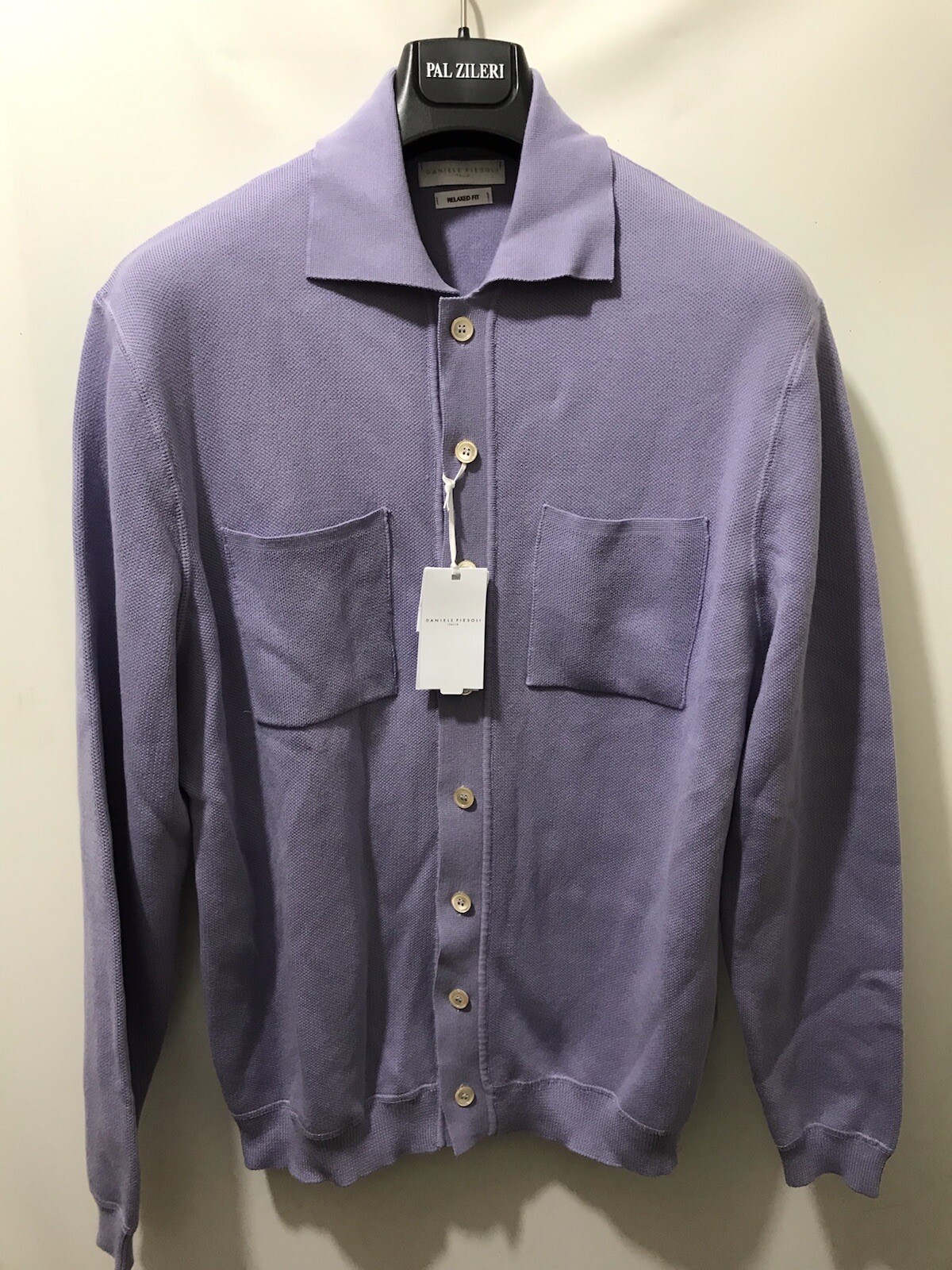 DANIELE FIESOLI Italian luxury Cotton Sweater Cardigan M/50/40~41/42 NWT$450