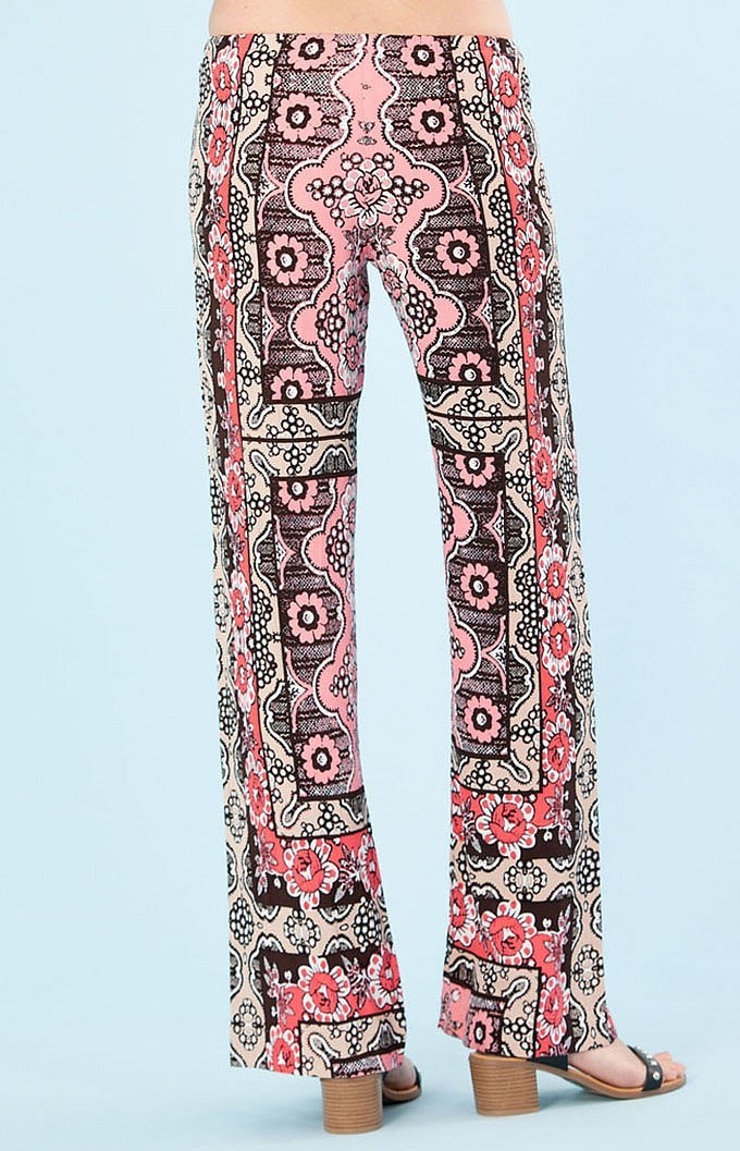 Hale Bob Floral Print Pants XS S Blue Green Pink NWT 6ARF8334