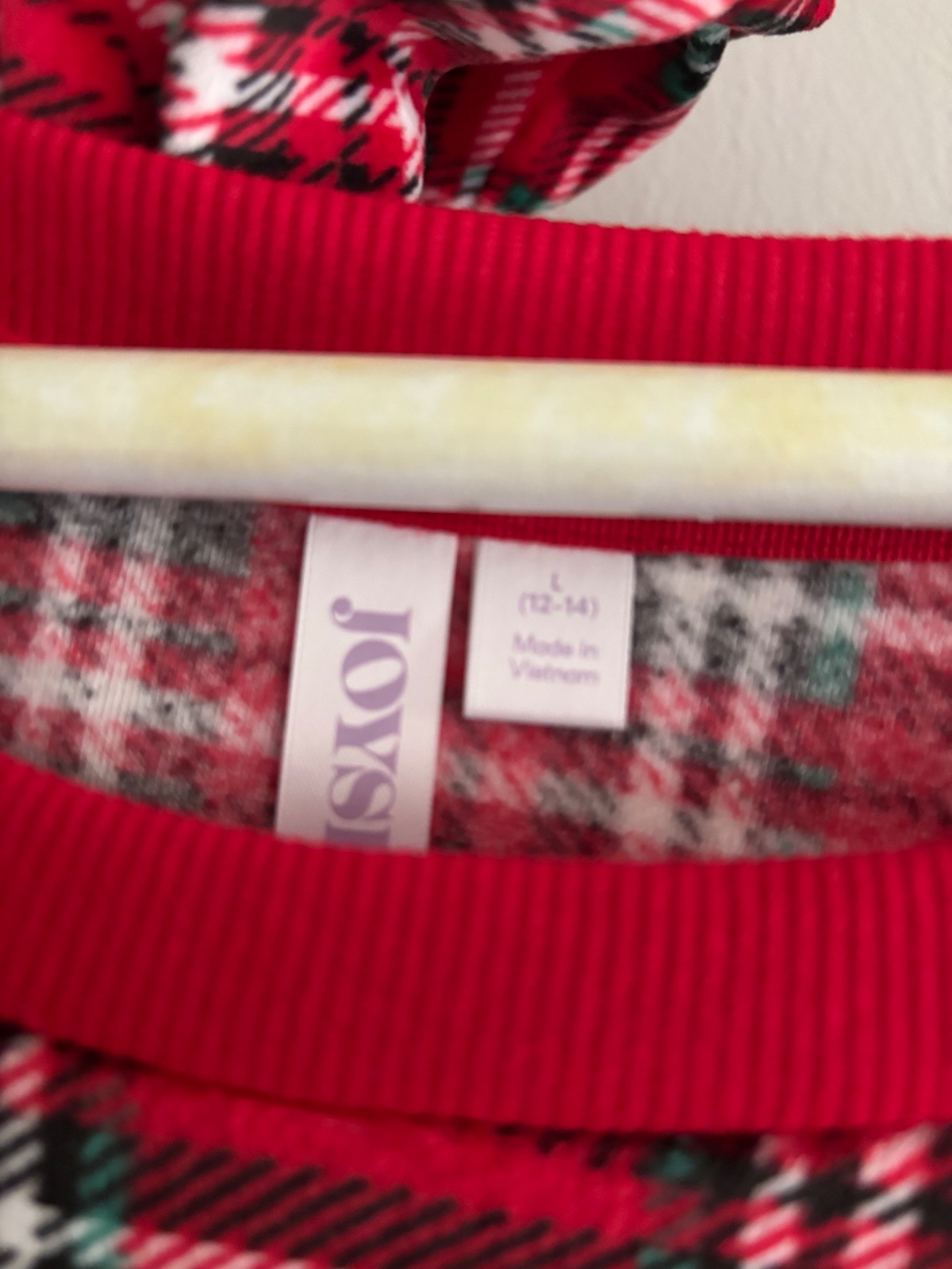 JOYSPUN pajama set ❤️ NWT womens L red plaid
