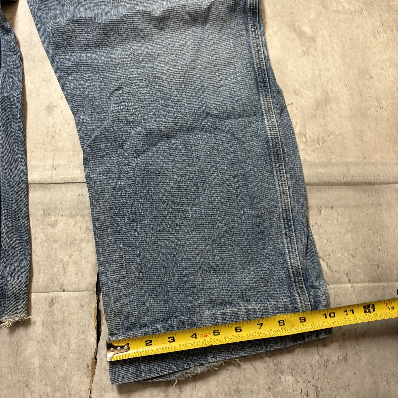 Carhartt B189 LVN Carpenter Jeans 42×30 Loose Fit Workwear Denim Utility