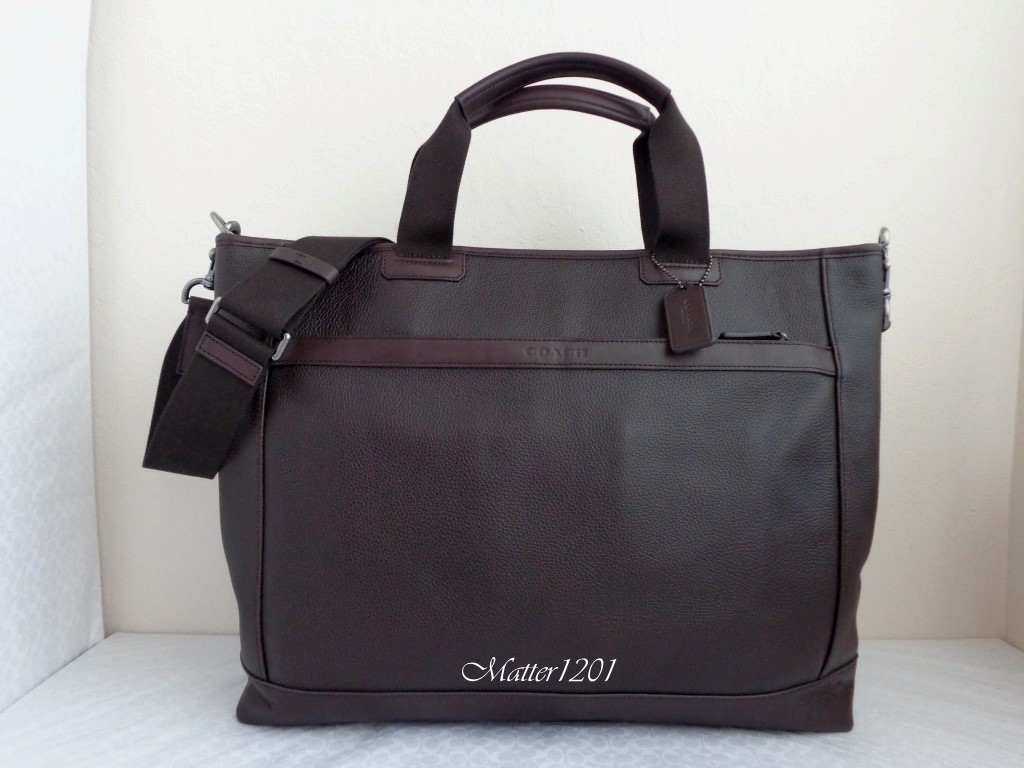 Coach NWT F71347 Camden Leather Supply bag Mahogany/Dark Mahogany