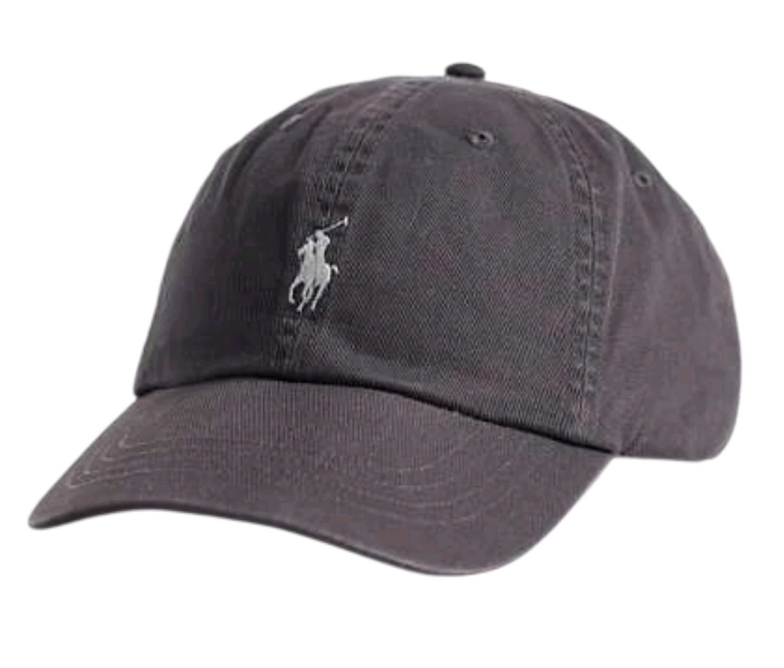 Polo Ralph Lauren Men’s Cotton Chino Adjustable Ball Cap Charcoal Black White