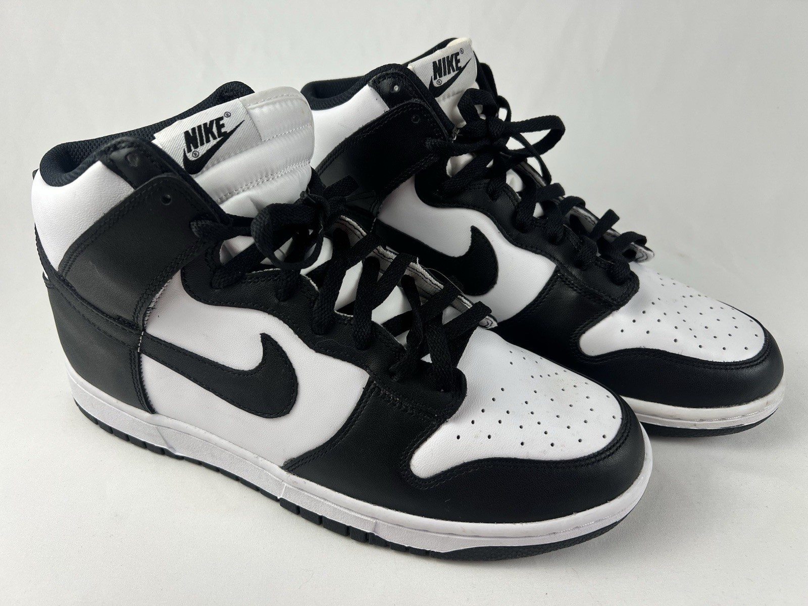 Nike Dunk High Panda Size 10 Mens White Black Sneakers Excellent Condition