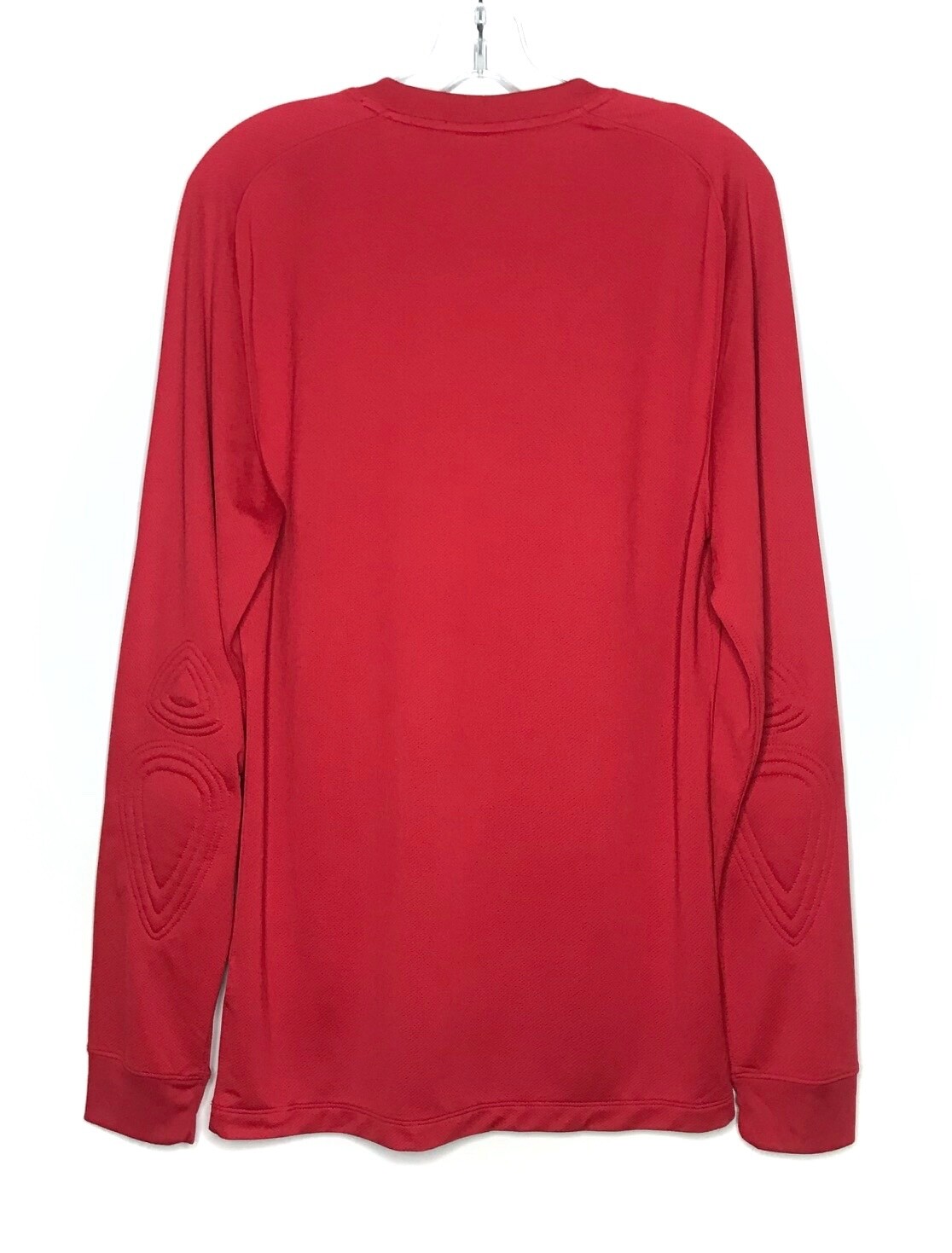 Nike Team Dri-Fit Shirt Mens S Red Elbow Pads Long Sleeve Soccer