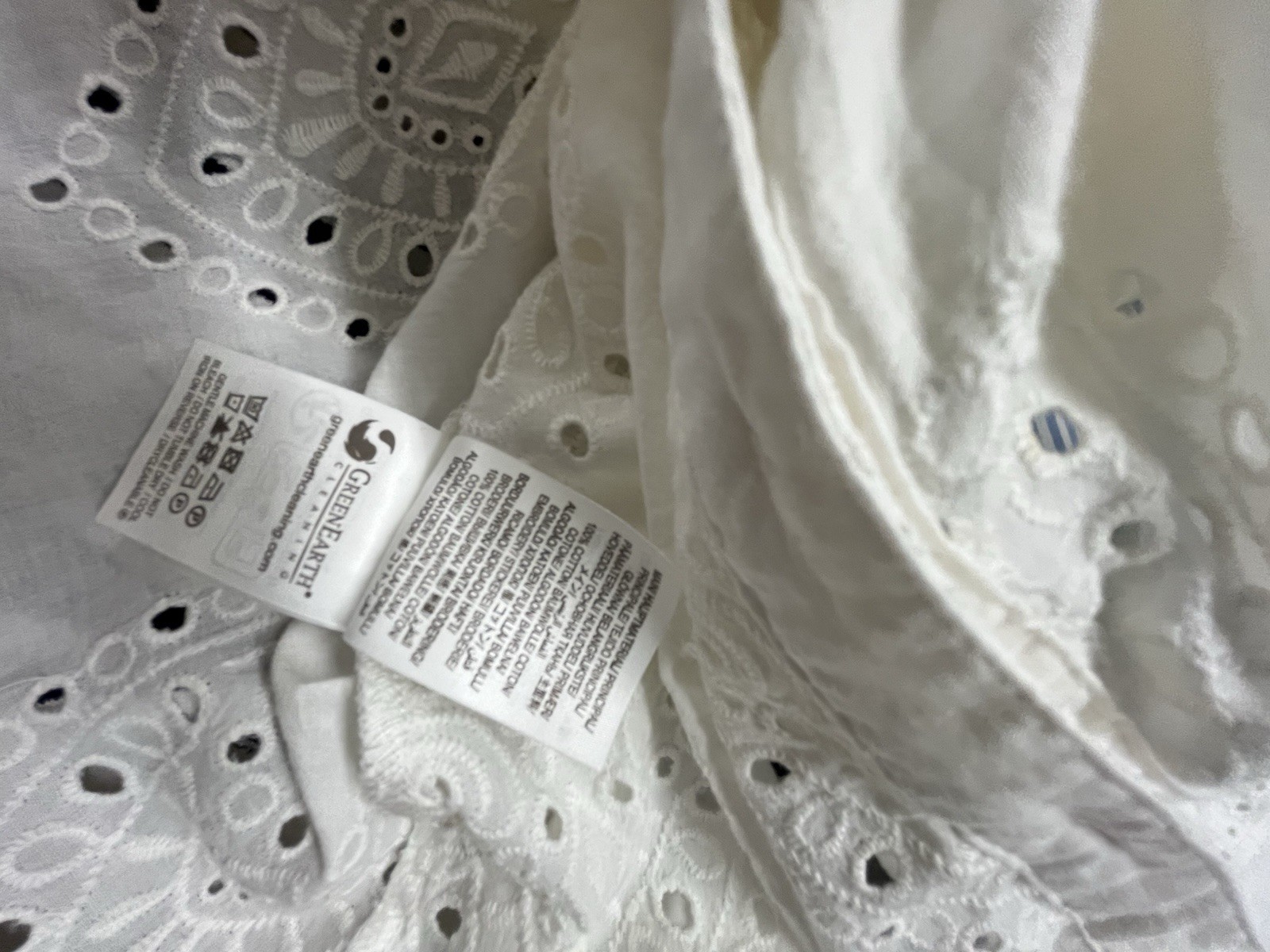 NWT Boden Alice White Cotton Eyelet Broderie Top US 4