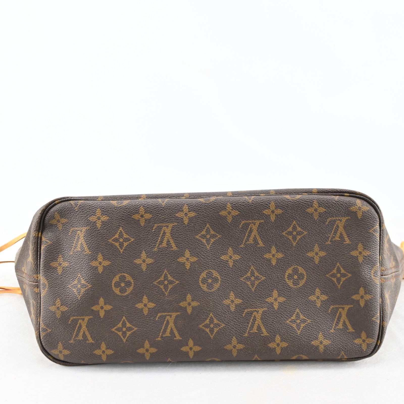 Louis Vuitton Monogram Neverfull MM Leather Fabric Brown Tote bag C1946GA806