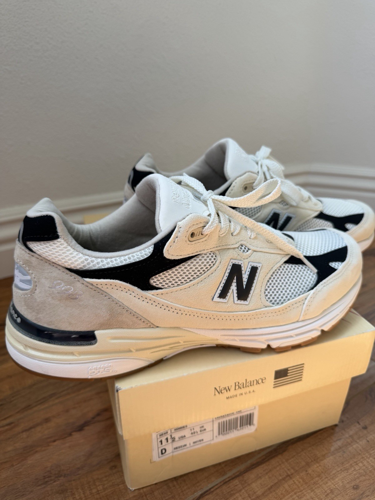 New Balance x Teddy Santis 993 “Sea Salt Black” Made In USA Size 11.5