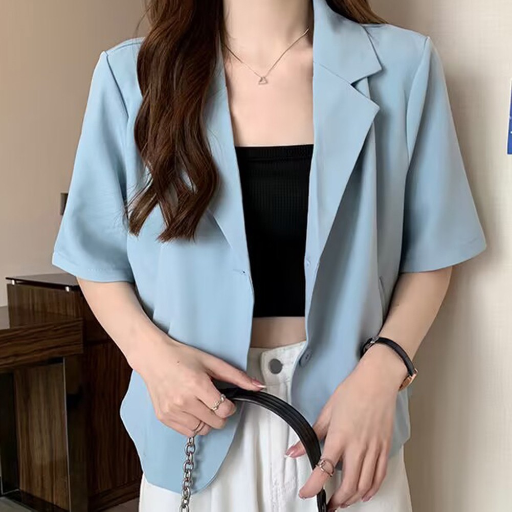 Elevate Your Style with Korean Style Summer Blazers for Women Single Breasted