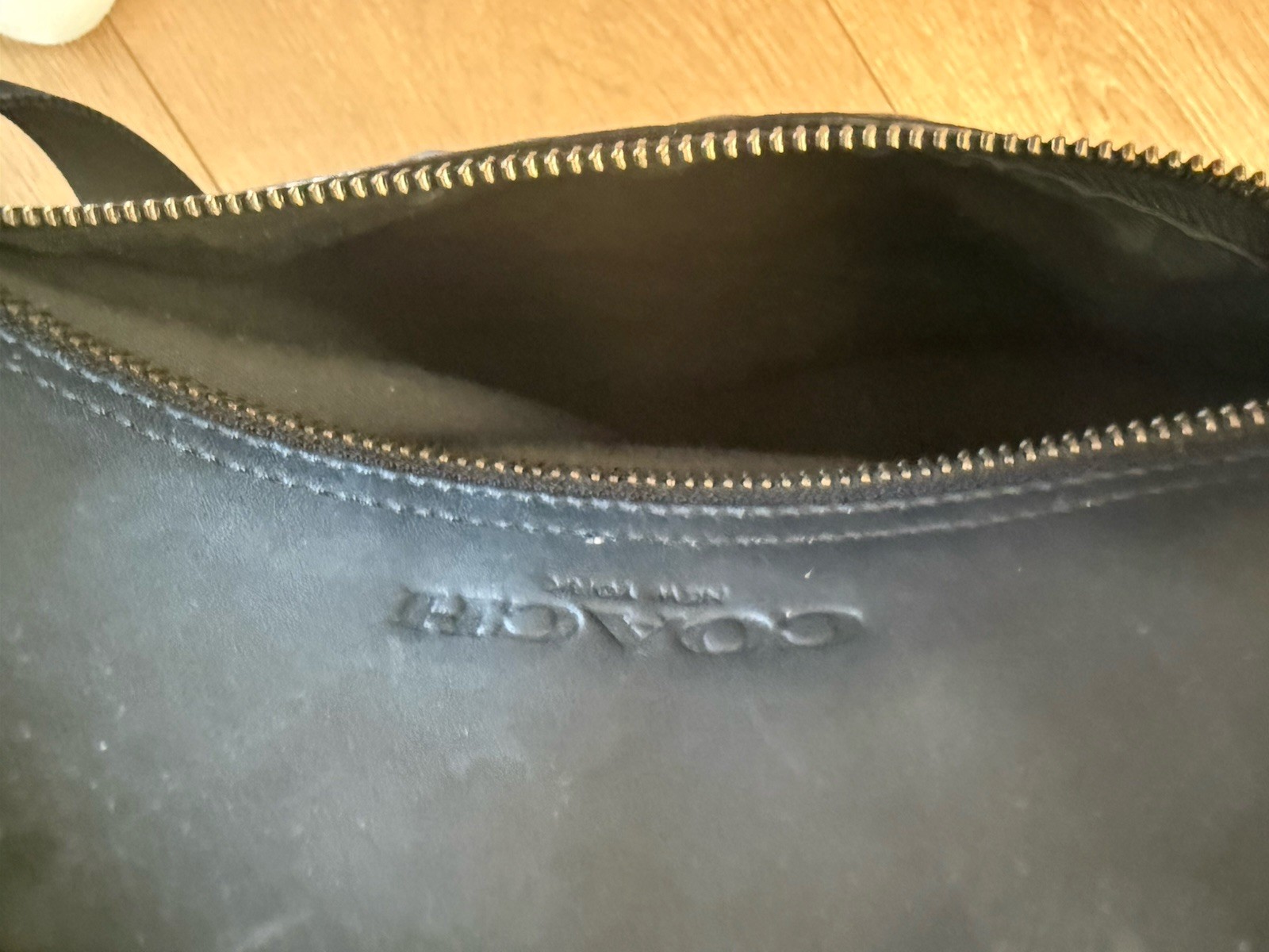 Coach Houston Flight Bag In Signature Leather Crossbody Mens Unisex 4009 Black