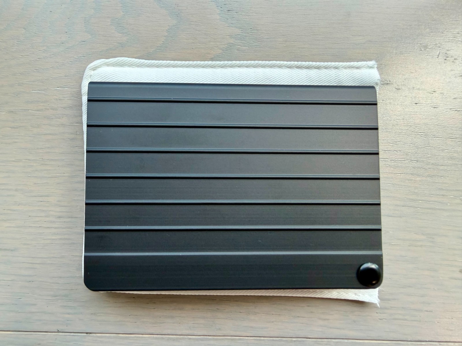 Rimowa Aluminum Card Holder Wallet BLACK Band New, Dust-bag & Box – $295 MSRP