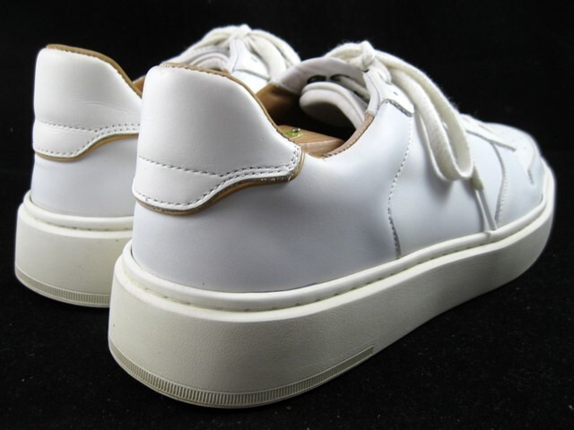 Allen Edmonds “OWEN” Leather Lace Sneakers 10 D White LIGHTLY WORN (546N)
