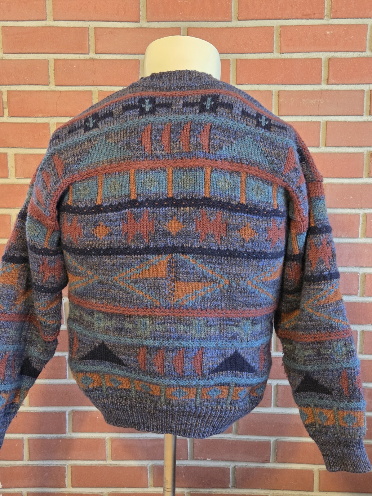 Quill’s Woollen Market 107cm 42in Large Ireland Wool Chunk Knit Heavy Sweater