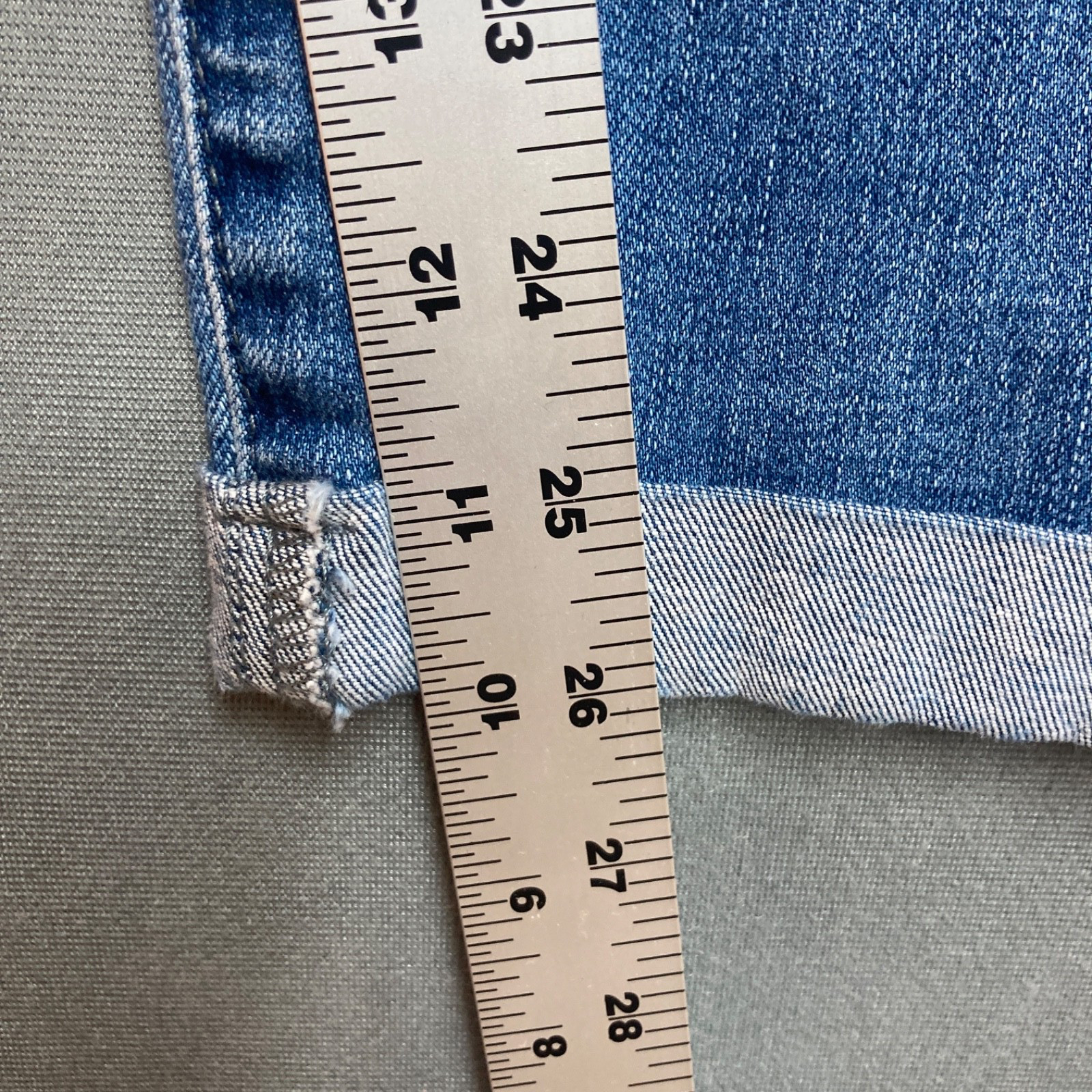 AG Jeans Womens 30 Blue The Prima Roll Up Mid Rise Skinny Stretch Denim Cuffed