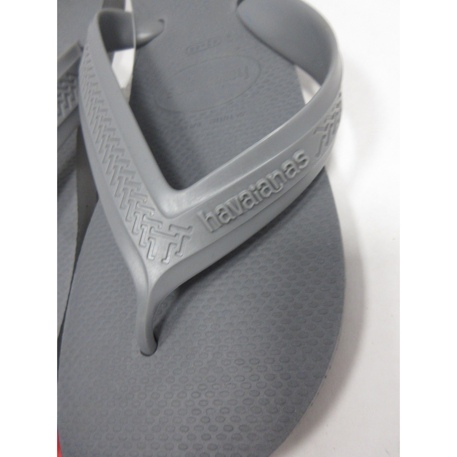 Havaianas Sandals Men 11 12 M Gray Flip Flops Rubber Casual Beach Summer NEW
