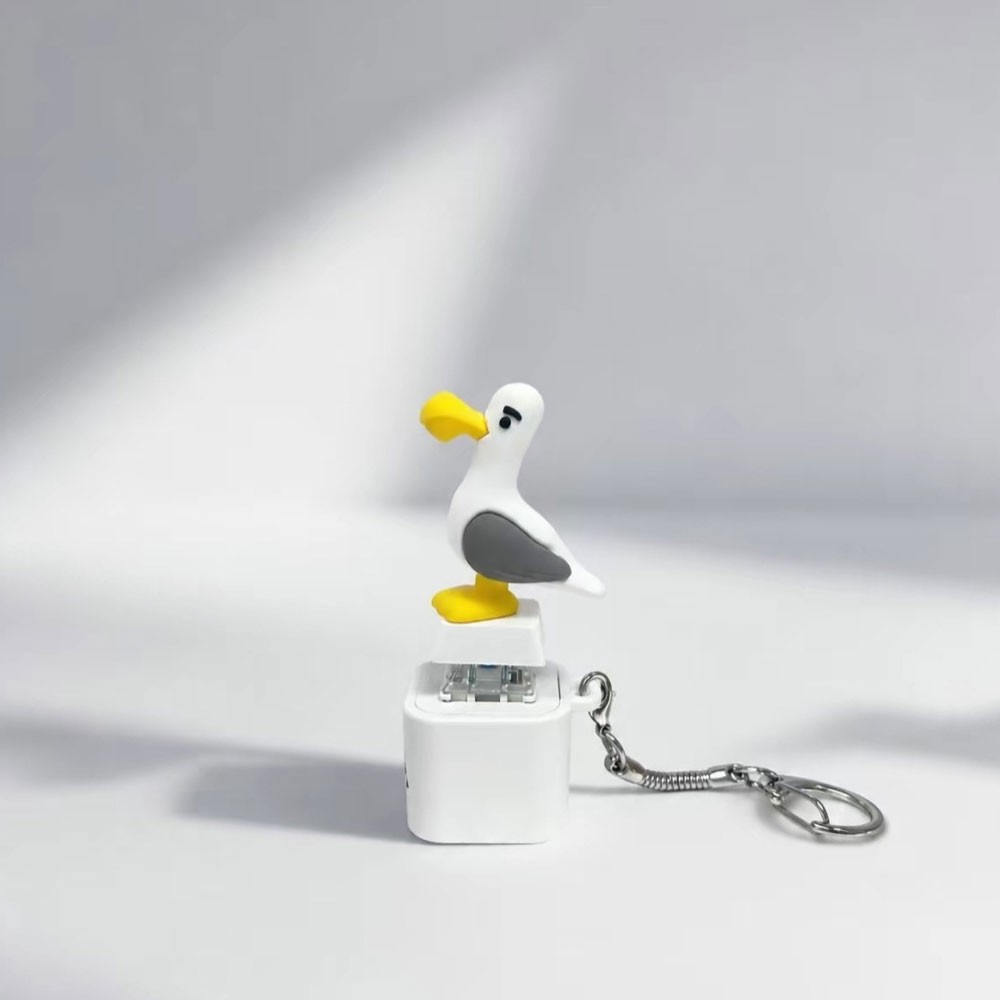 Seagull Mine Keychain, Seagull Mine Button Keychain ET