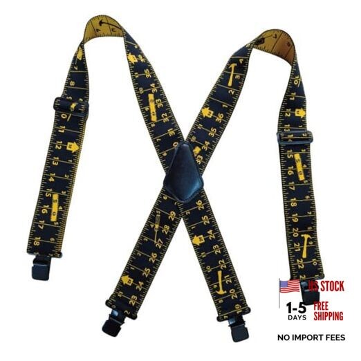 Suspenders for Men Mens Suspenders – 2 Inch Work Suspenders for 02-black Tape