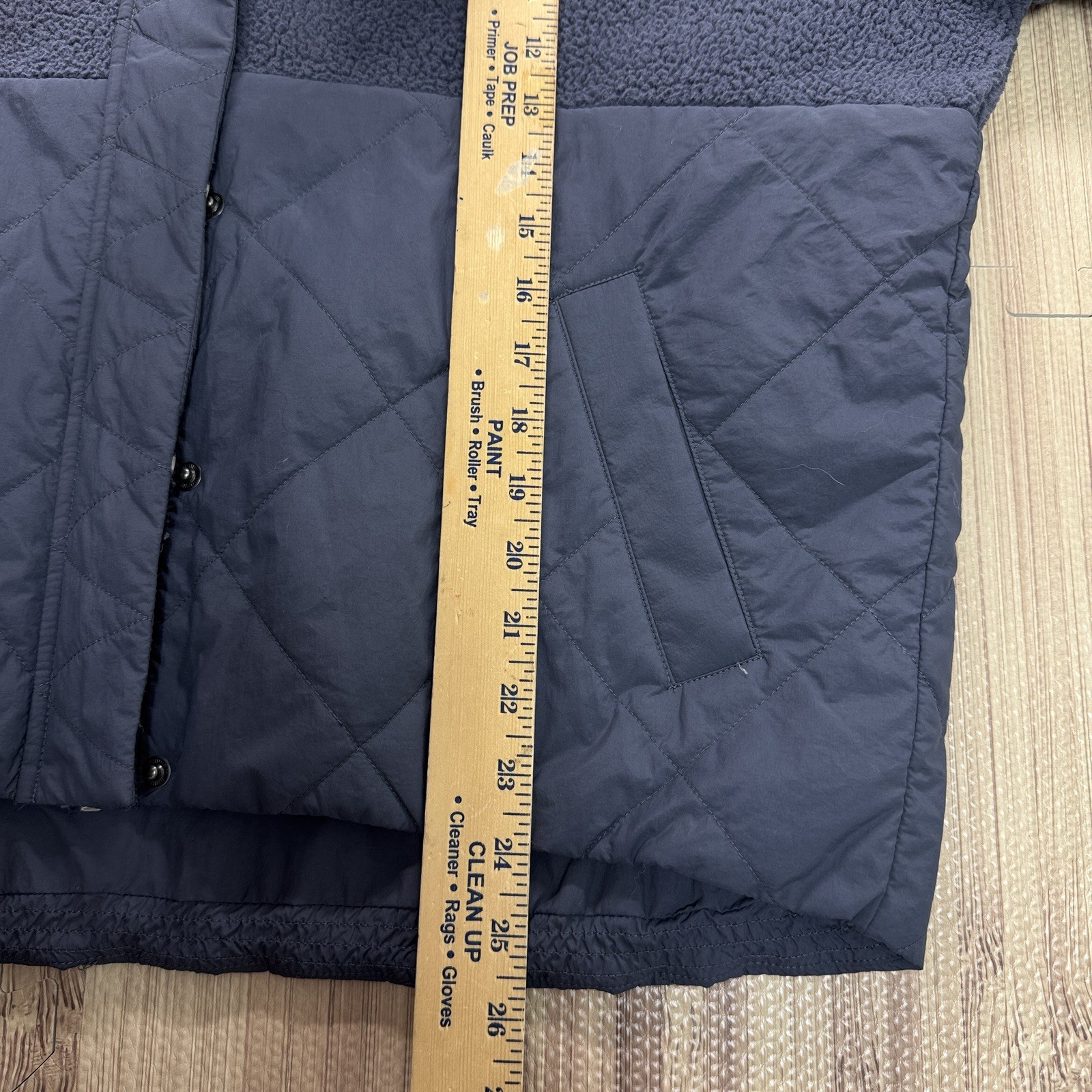 Vuori Women’s Highlands Sherpa Jacket Azure Blue Grey Size L