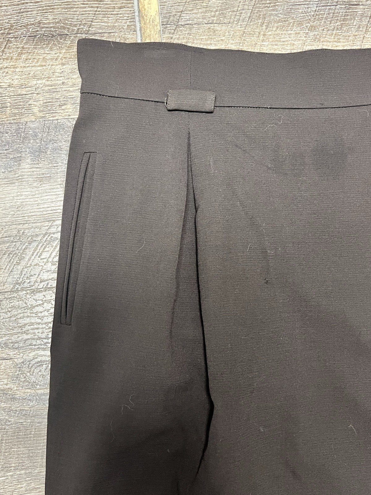 Escada Dark Brown Pencil Skirt Knee Length 42