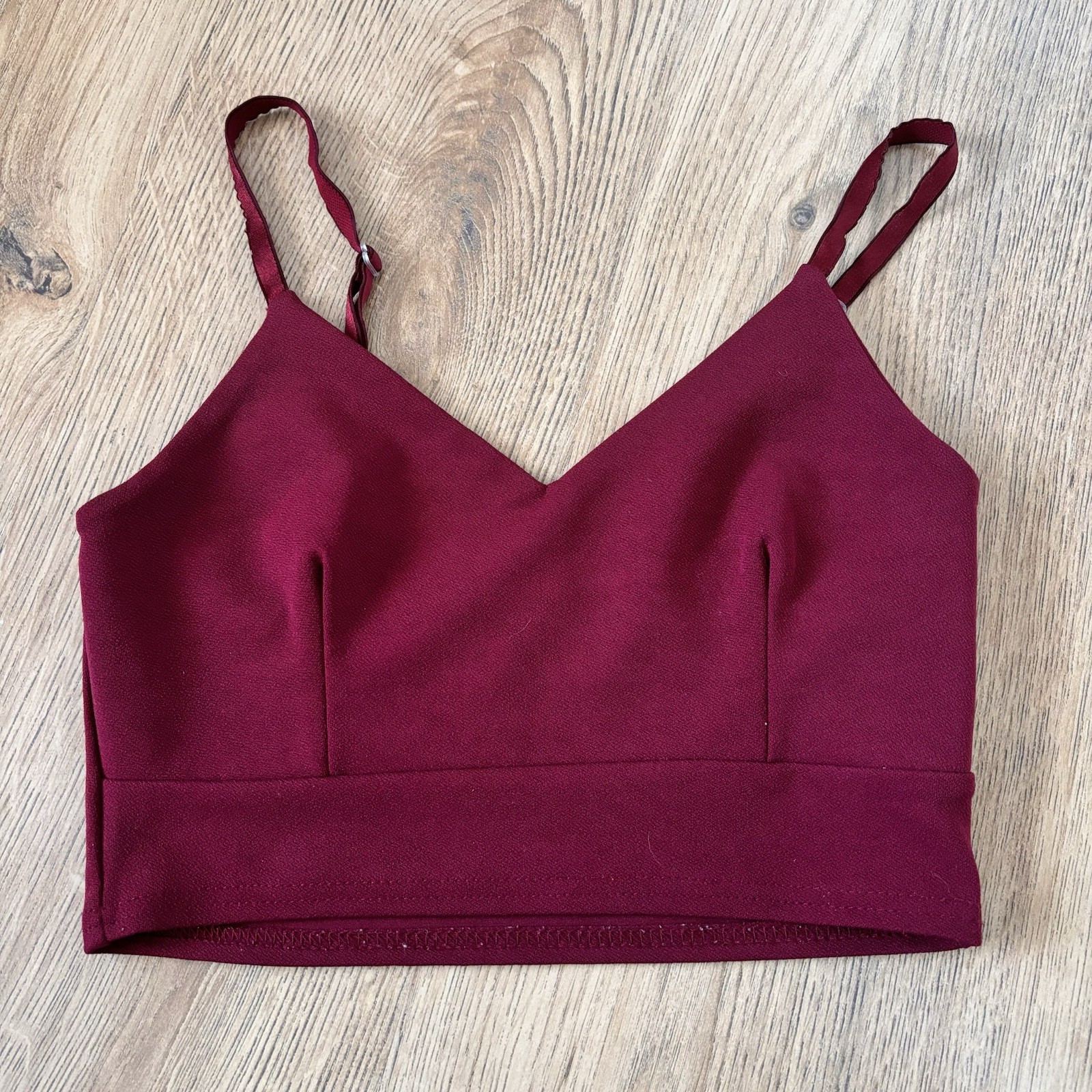 Quiz Crop Vest Top 8 Burgundy Oxblood Deep Red Strappy Sleeveless Summer Party