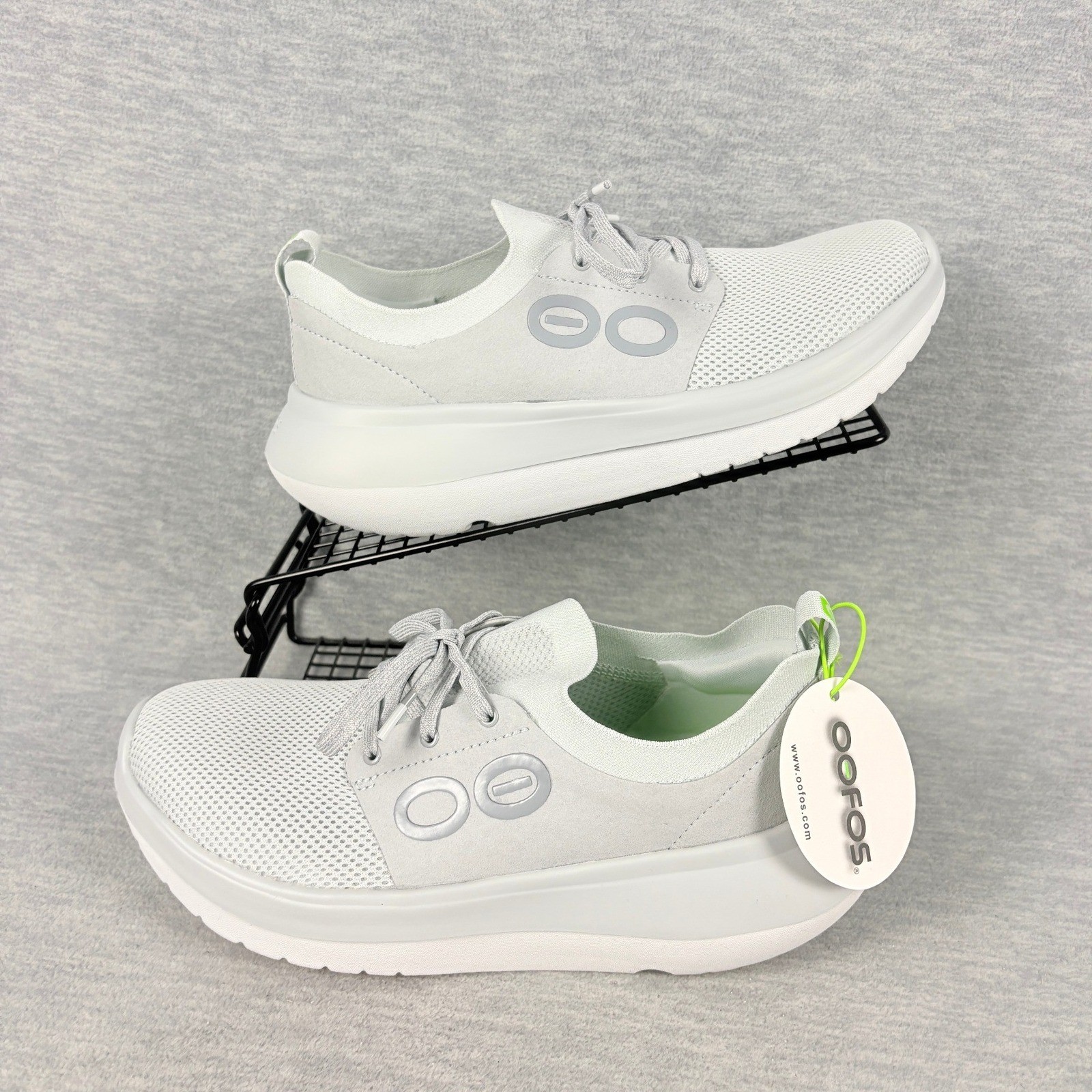 OOFOS OOMY Stride Sneakers Mens 8 M Recovery Shoes Glacier Grey
