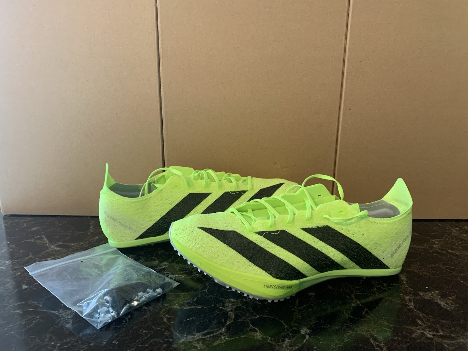 Adidas Adizero Prime SP 3 Strung Track & Field Spikes Lucid Lemon Black Sz 7