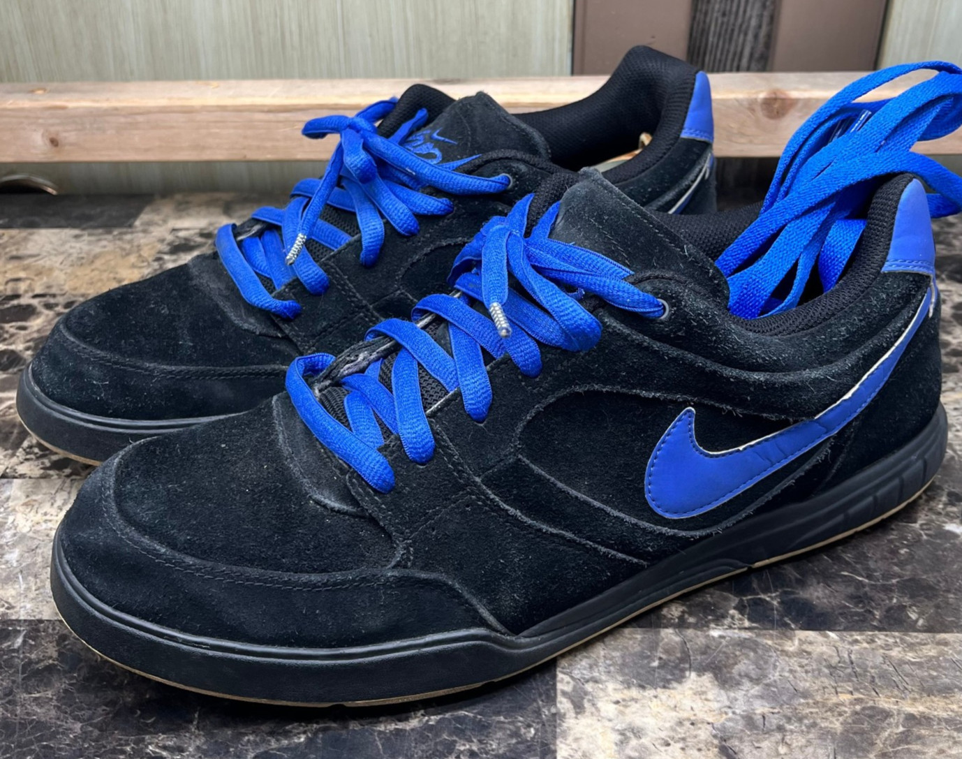 Nike 6.0 Dunk Skate Shoe Black/Blue NIKEiD Men’s Size 13 418450-991 (2012)