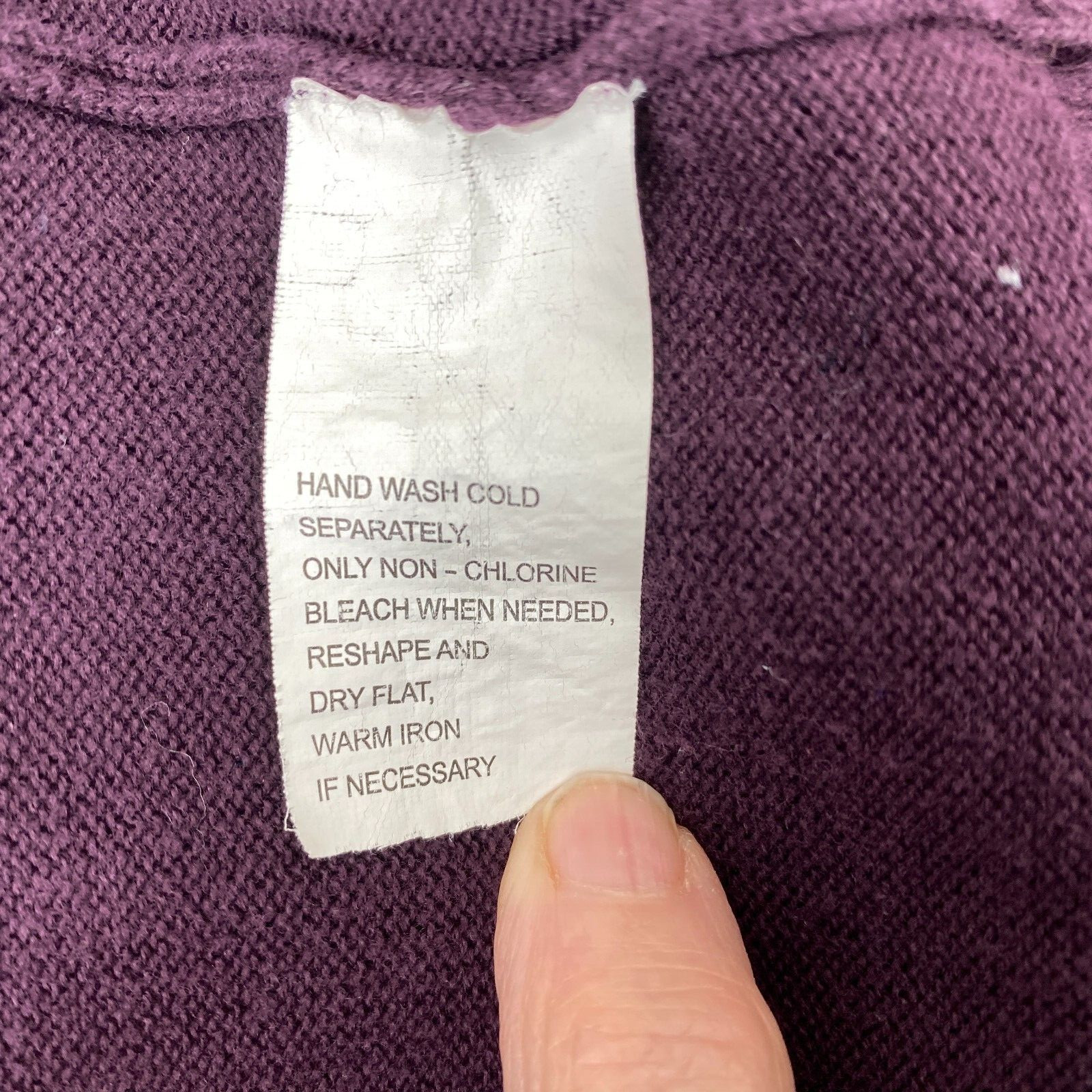 Jeanne Pierre Womens Sweater Size Small Purple Pullover Boat Neck Pockets